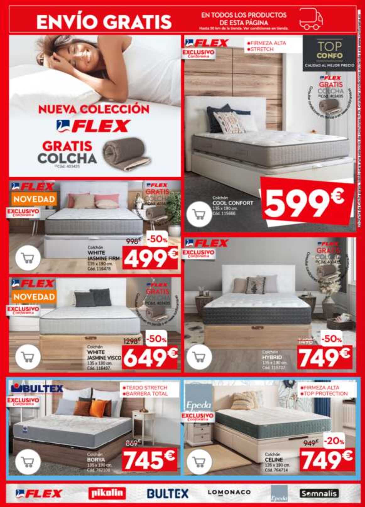 Ofertas colchones Conforama. Página 04