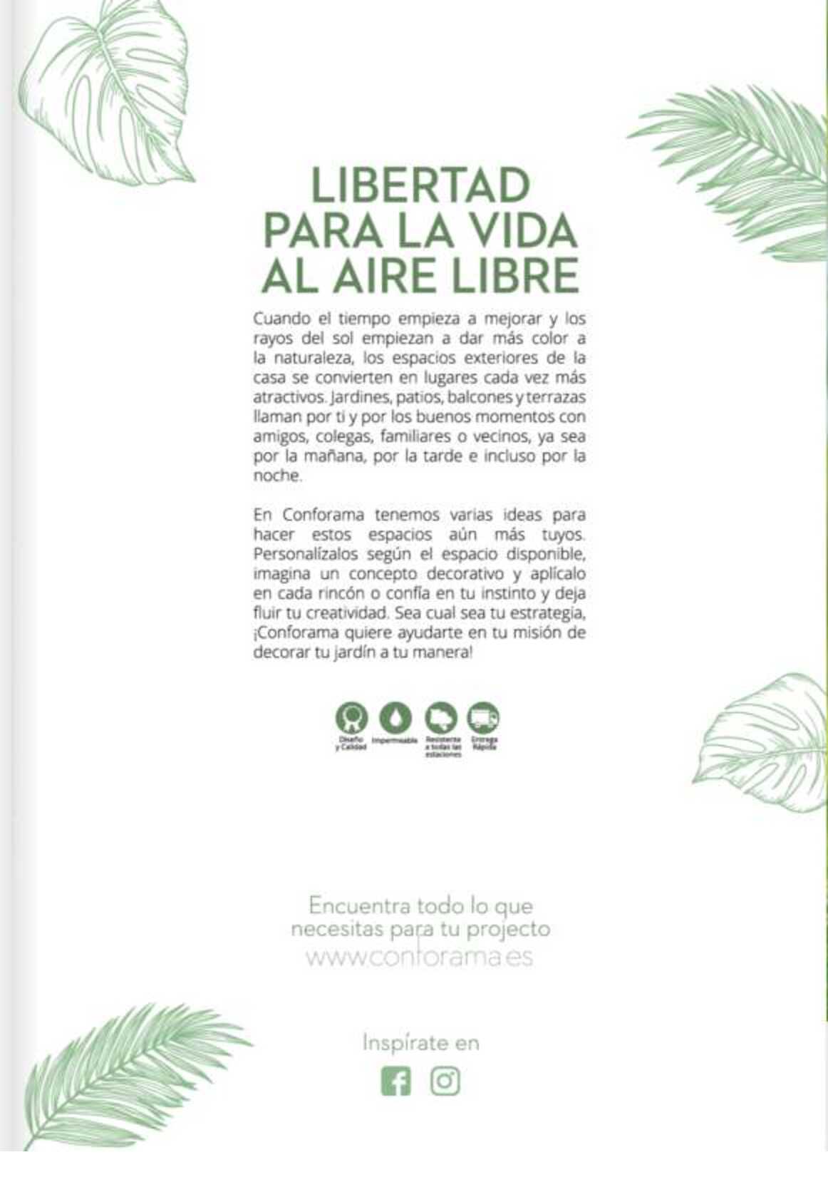 Catálogo de jardín Conforama. Página 03