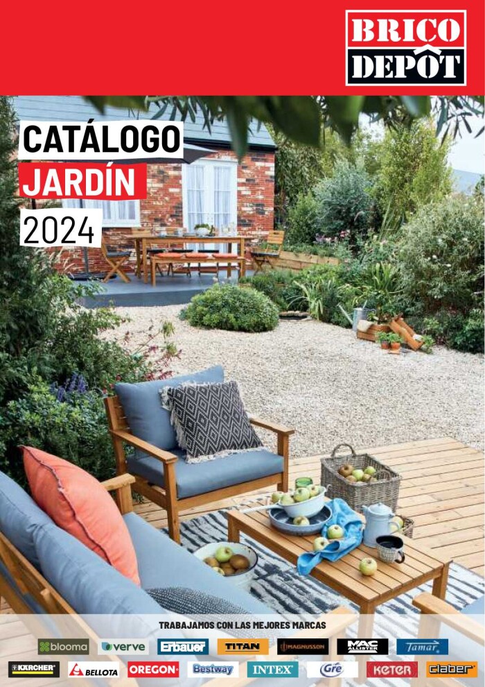 Catálogo jardín Brico Depot. Página de portada