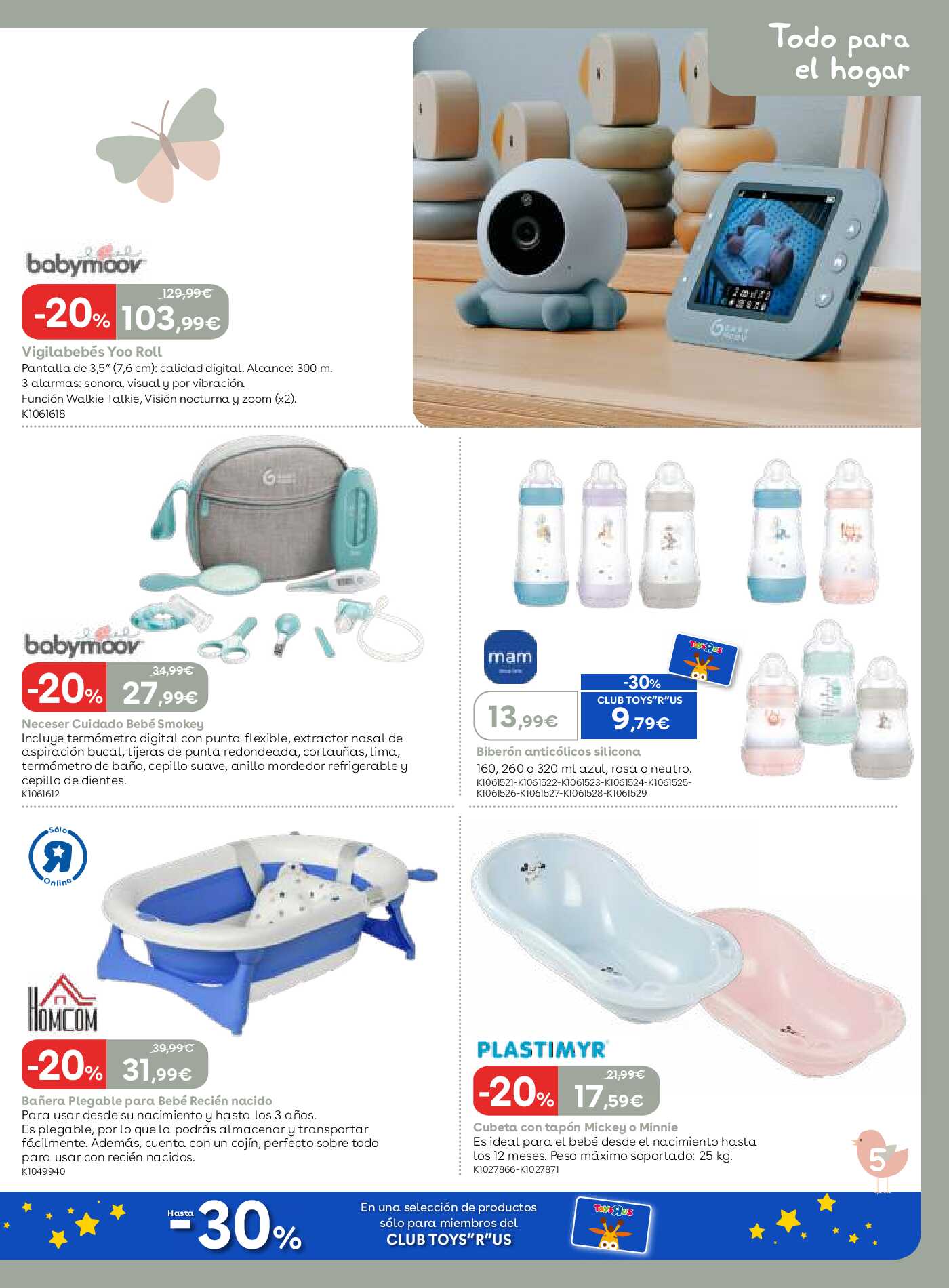 Esenciales para tu bebé Toys R Us. Página 05