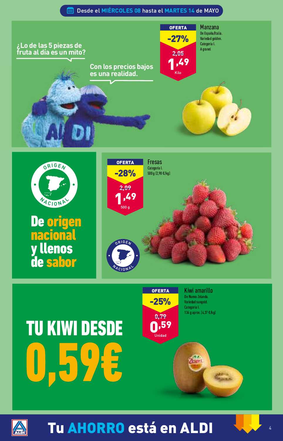 Folleto semanal Aldi. Página 04