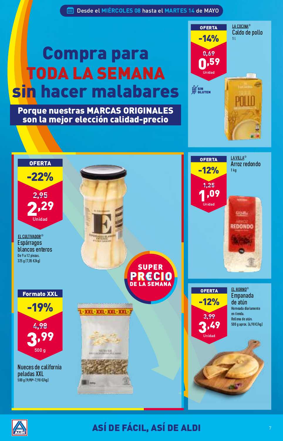 Folleto semanal Aldi. Página 07