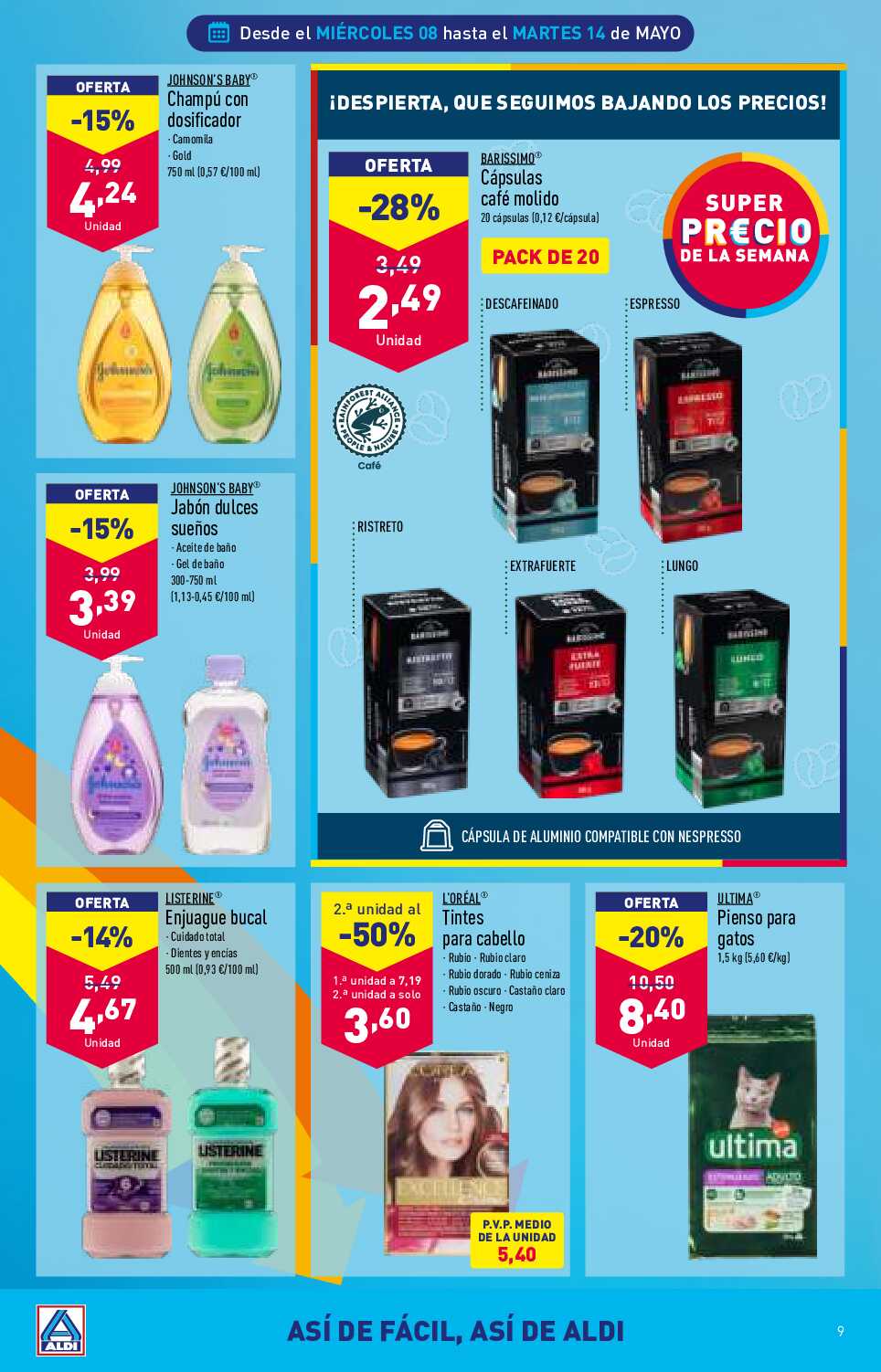 Folleto semanal Aldi. Página 09