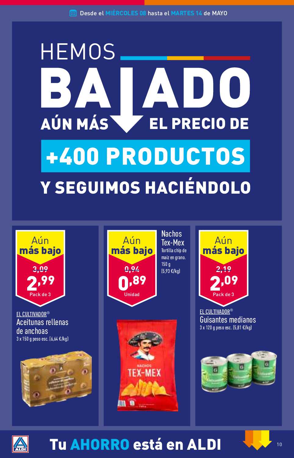 Folleto semanal Aldi. Página 10