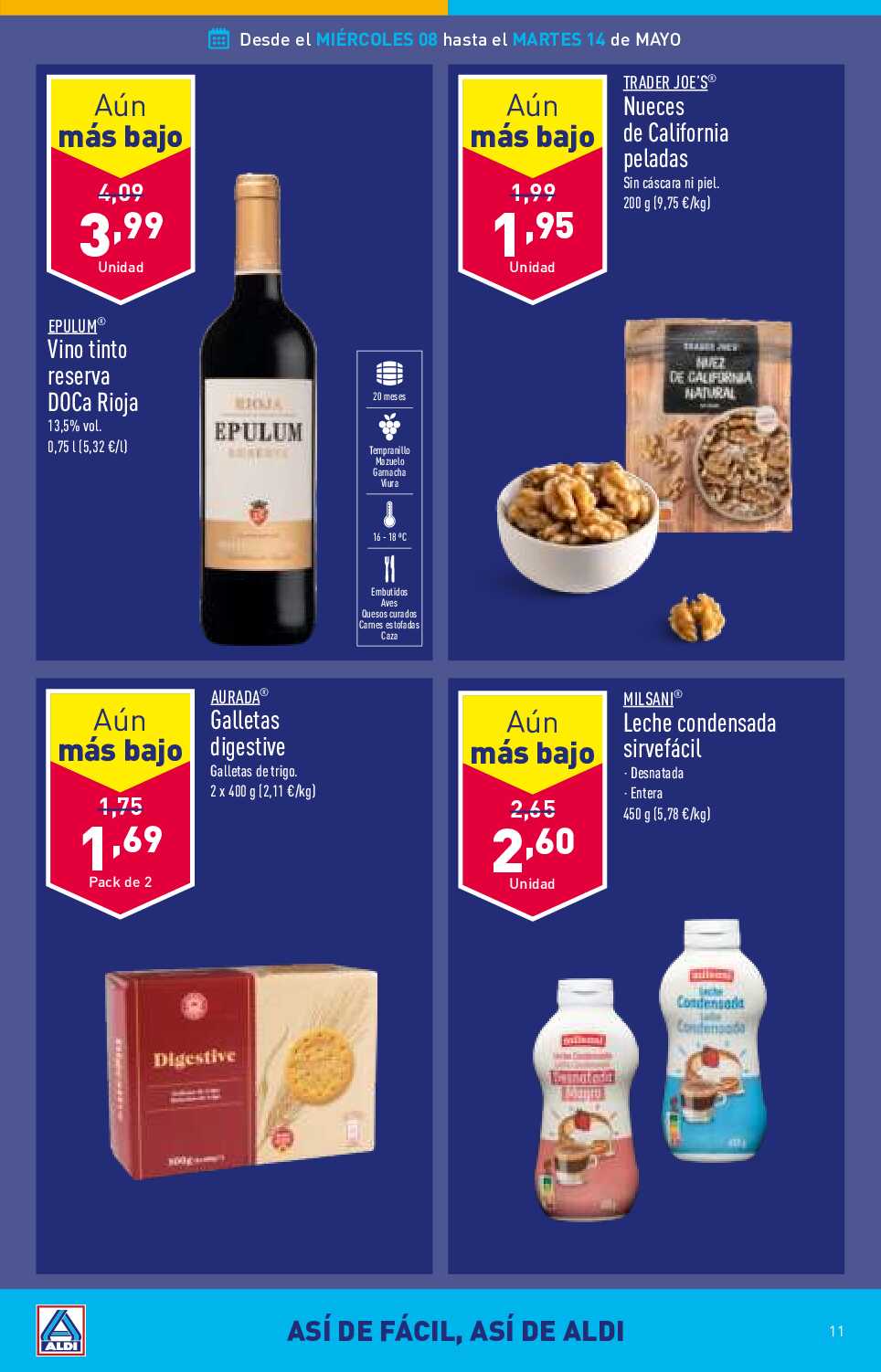 Folleto semanal Aldi. Página 11