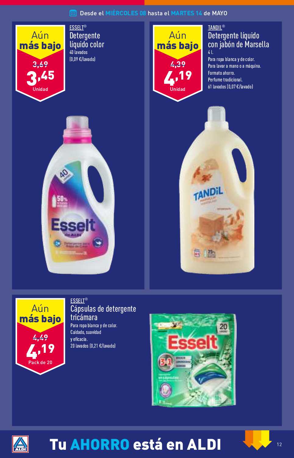 Folleto semanal Aldi. Página 12