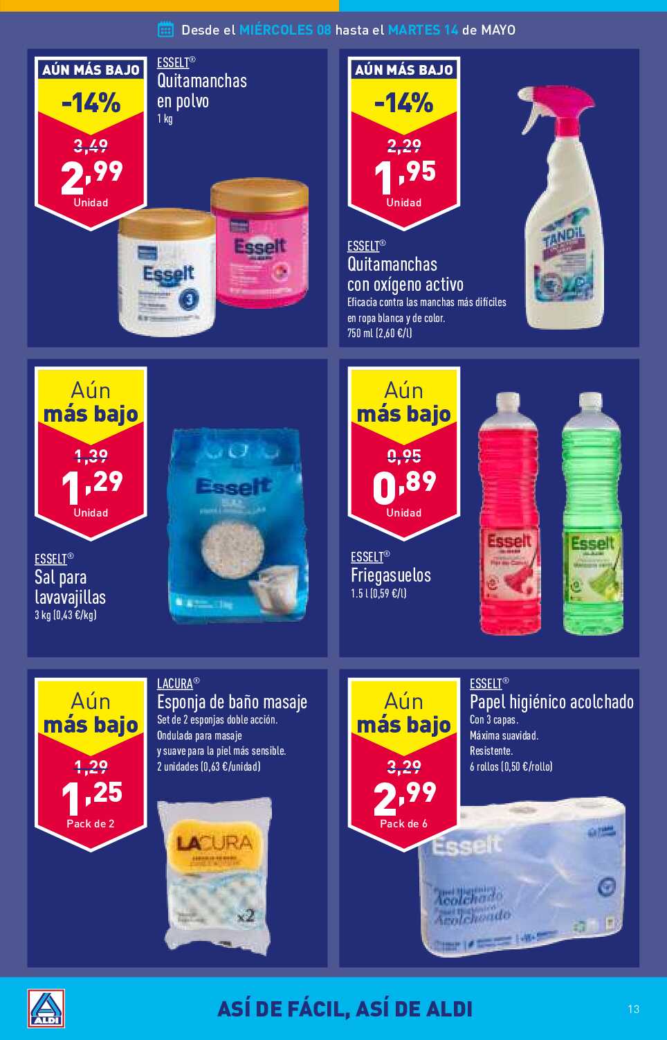 Folleto semanal Aldi. Página 13