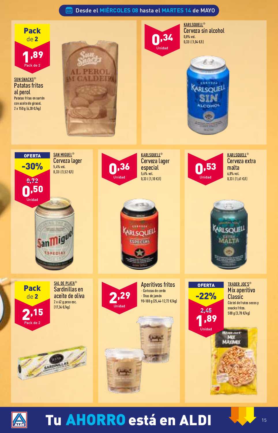 Folleto semanal Aldi. Página 15