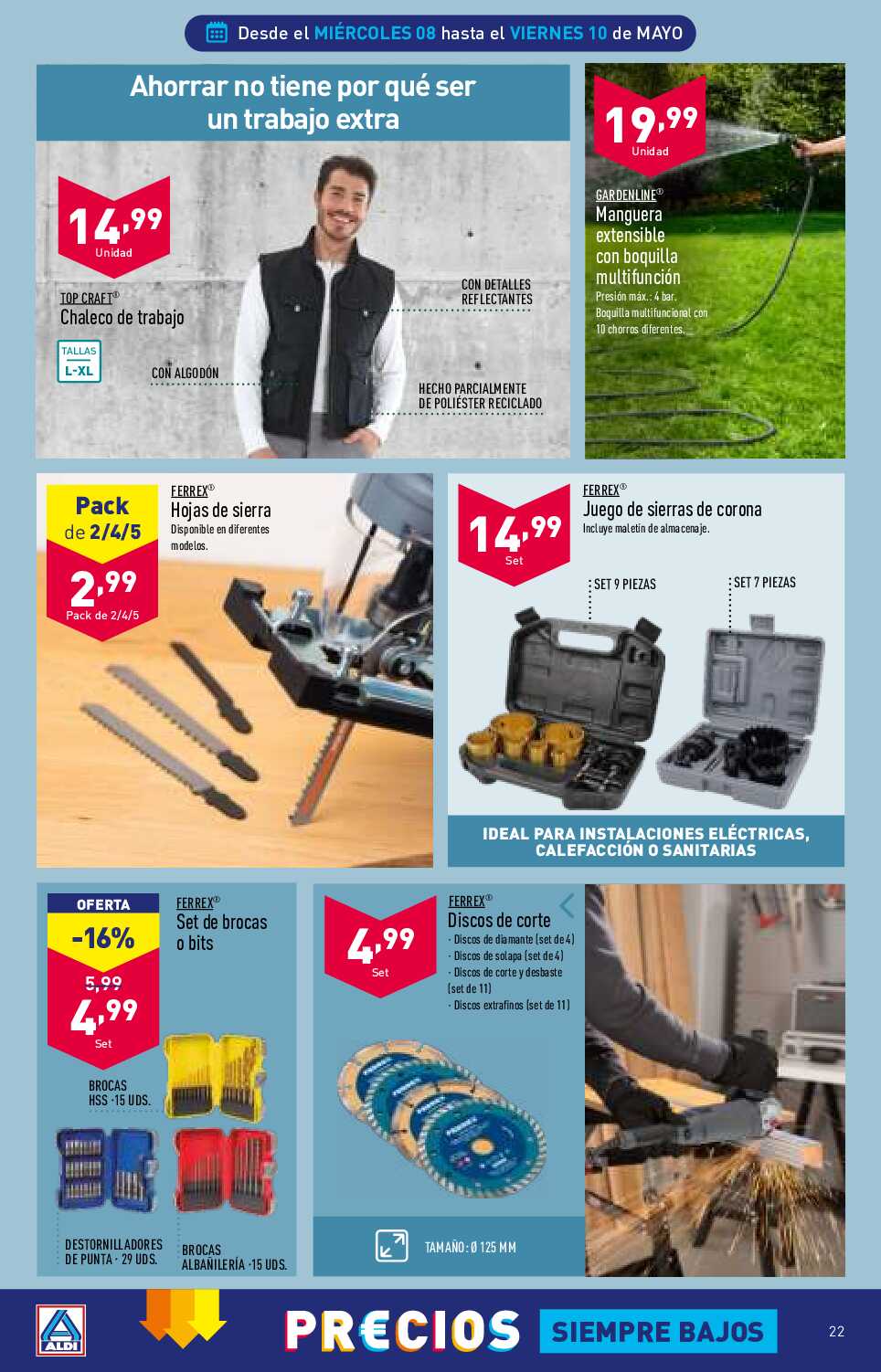 Folleto semanal Aldi. Página 22