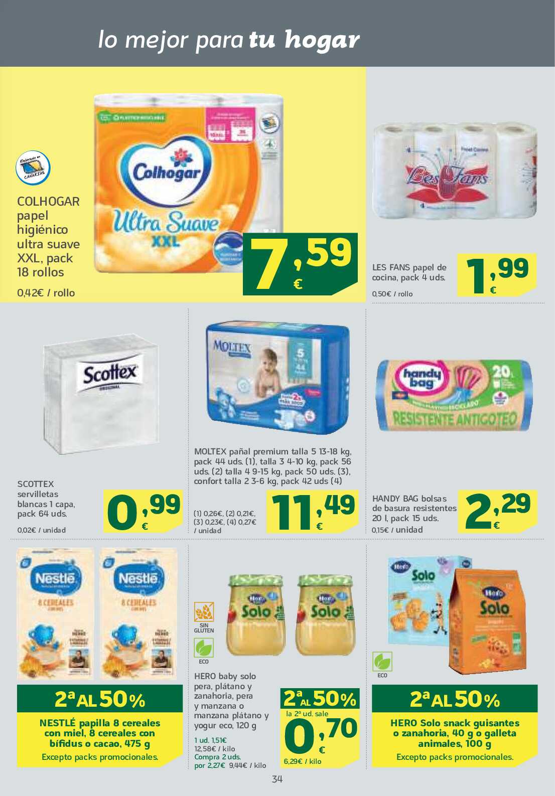 Folleto ofertas quincenal HiperDino. Página 34