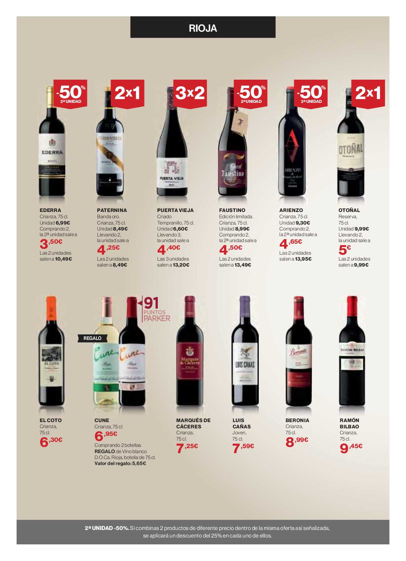Catálogo de vinos Hipercor. Página 06