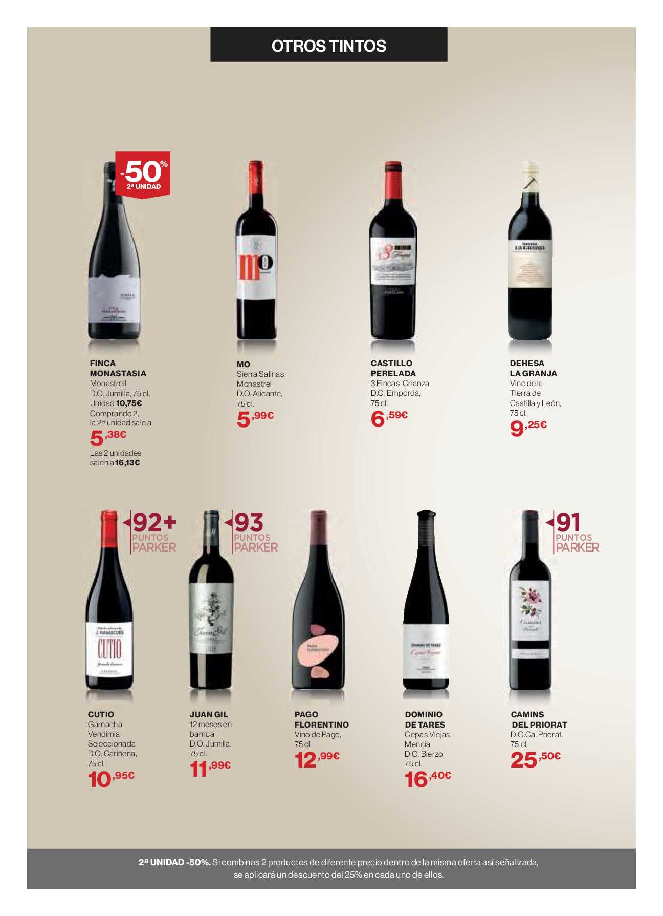 Catálogo de vinos Hipercor. Página 10