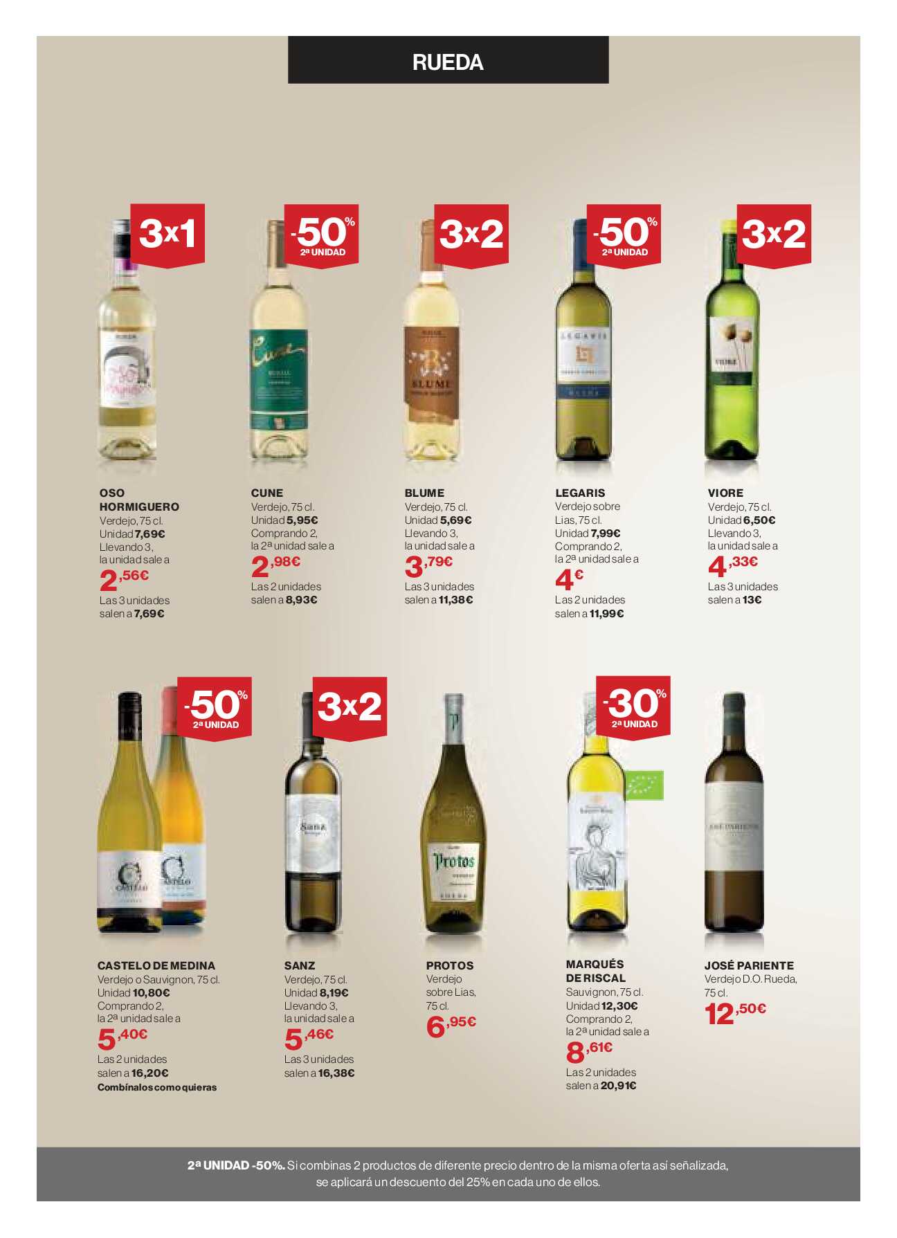 Catálogo de vinos Hipercor. Página 12