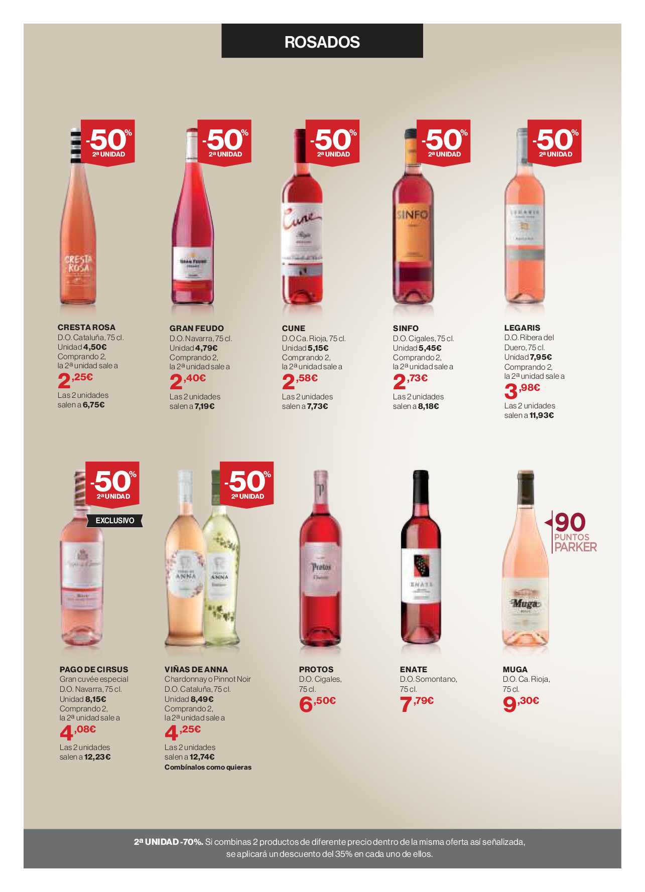 Catálogo de vinos Hipercor. Página 14