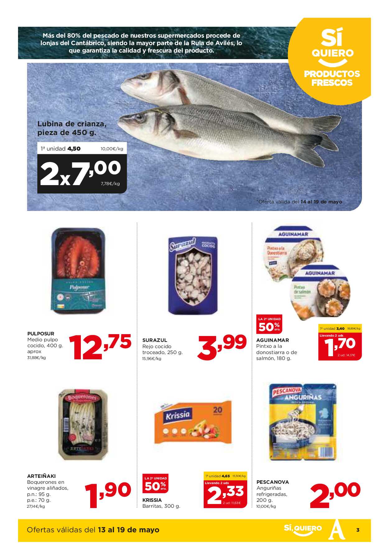 Folleto semanal Alimerka. Página 03