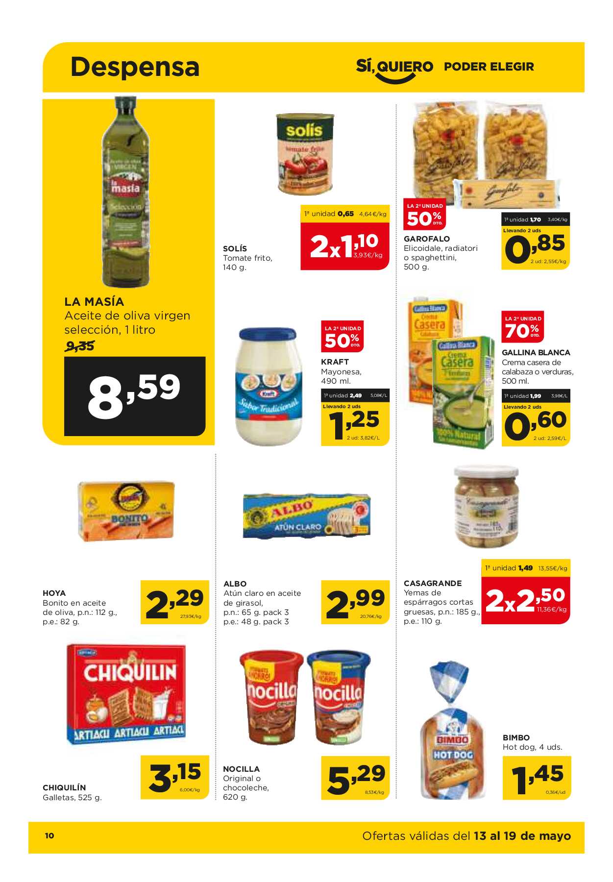 Folleto semanal Alimerka. Página 10
