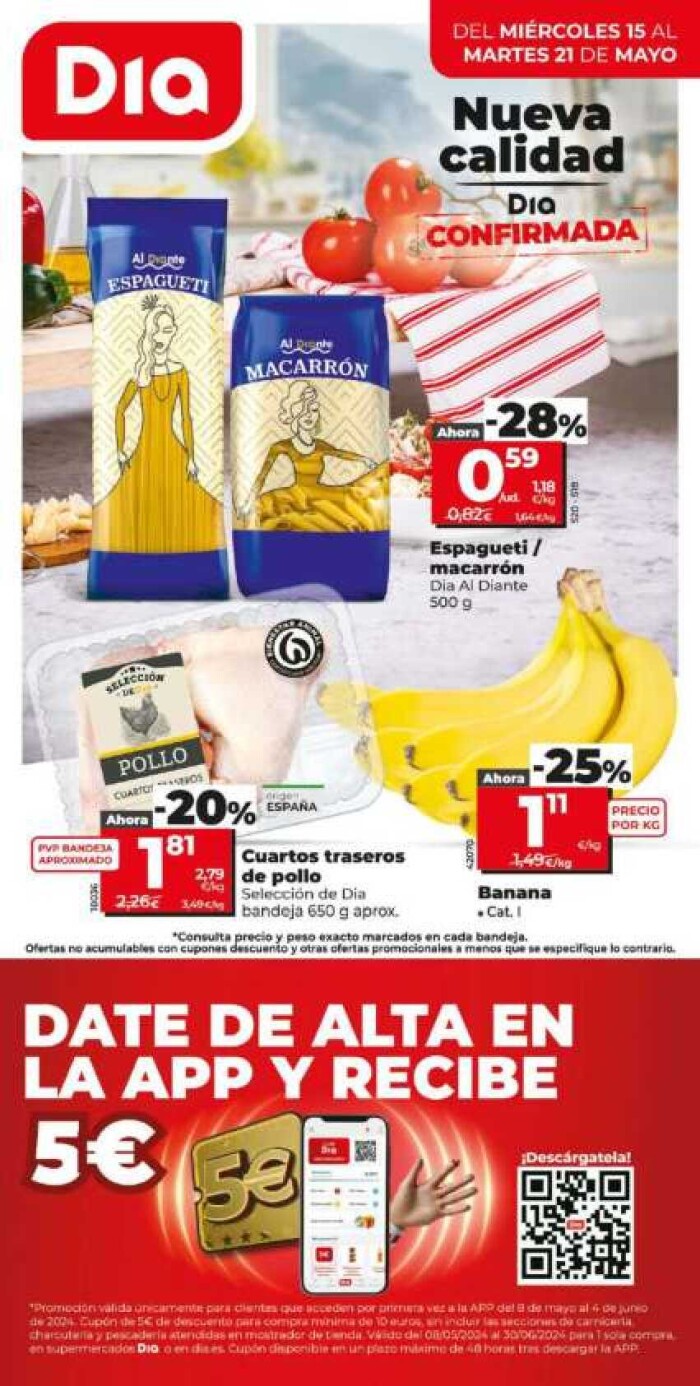 Ofertas semanales Dia. Página de portada