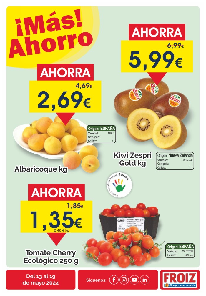 Ofertas semanales Froiz. Página de portada