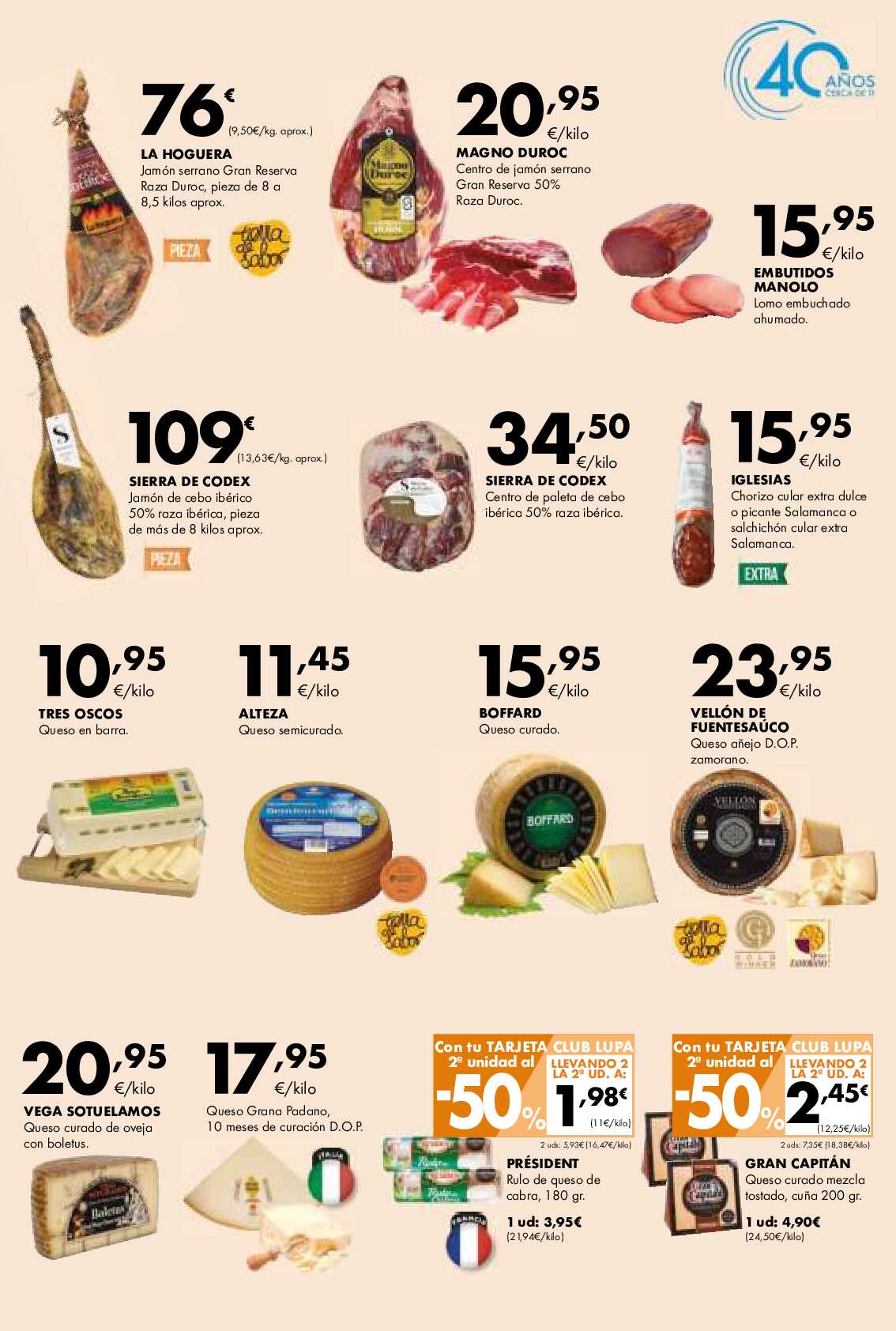 Ofertas 40 amiversario Lupa. Página 03