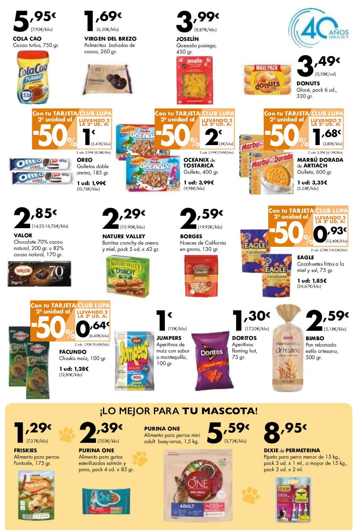 Ofertas 40 amiversario Lupa. Página 09