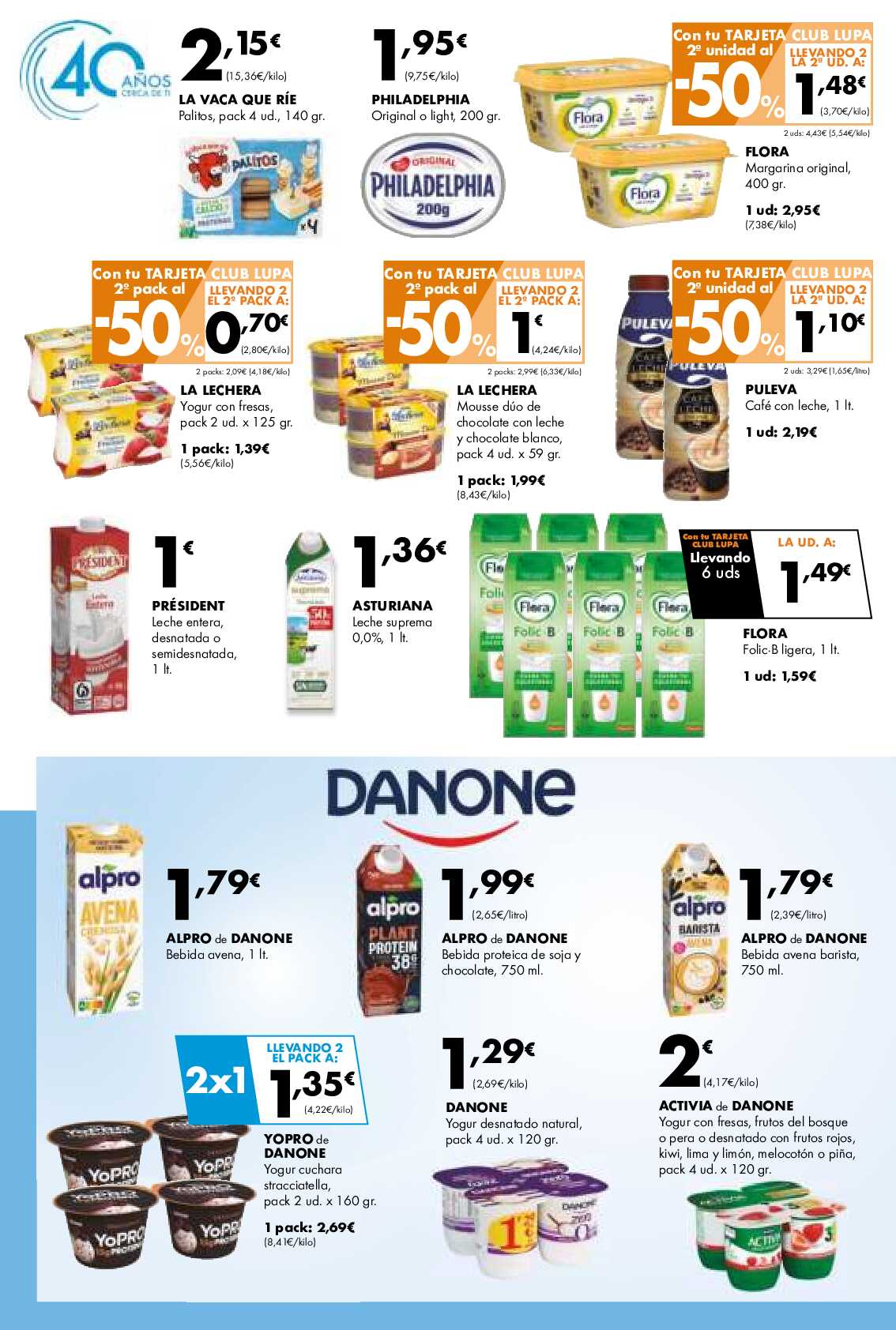 Ofertas 40 amiversario Lupa. Página 12