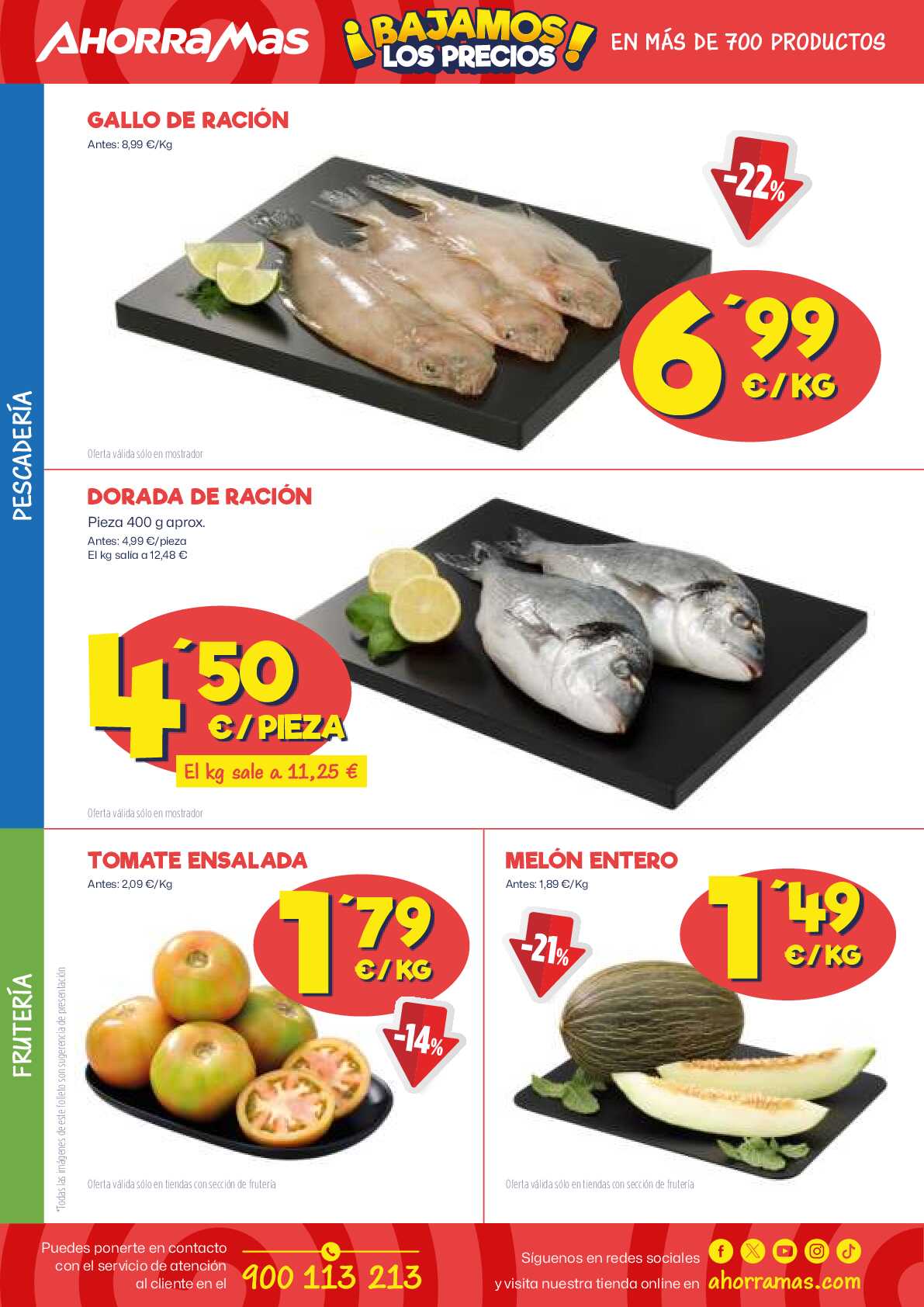 Bajamos los precios en más de 700 productos Ahorramas. Página 03