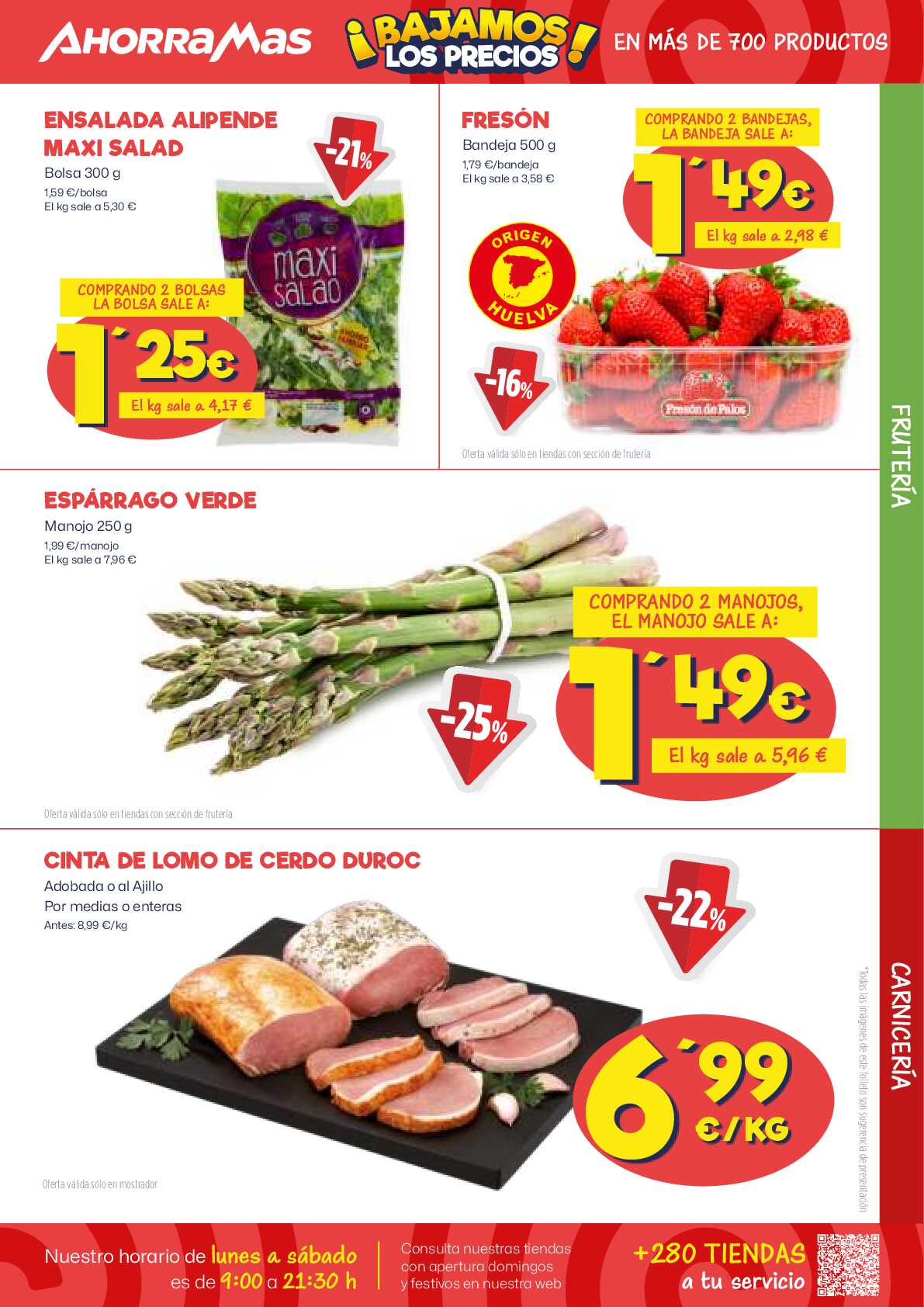 Bajamos los precios en más de 700 productos Ahorramas. Página 05