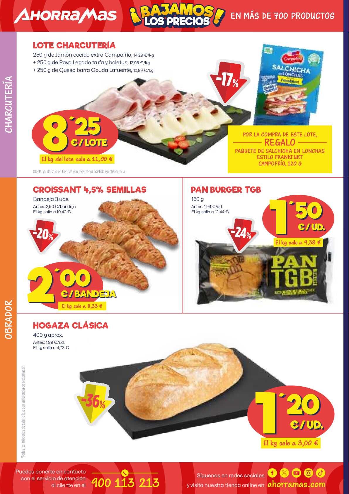 Bajamos los precios en más de 700 productos Ahorramas. Página 08