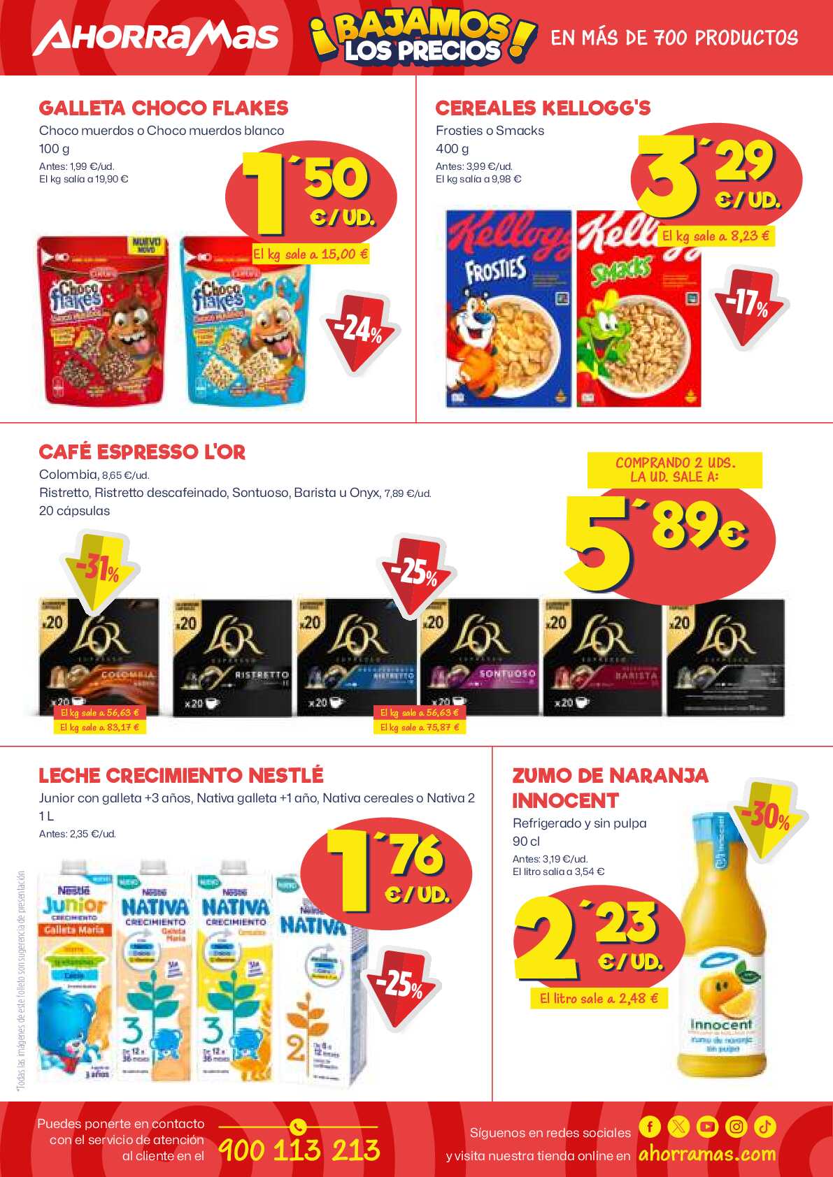 Bajamos los precios en más de 700 productos Ahorramas. Página 09