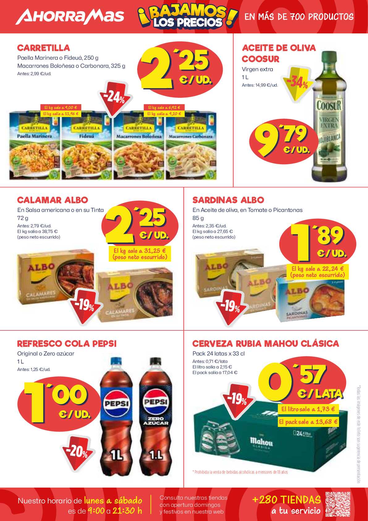 Bajamos los precios en más de 700 productos Ahorramas. Página 10
