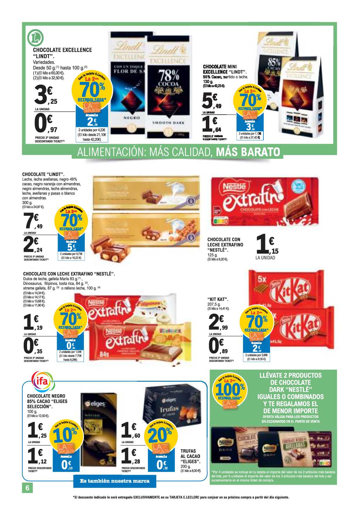 Más calidad, más barato E. Leclerc. Página 06