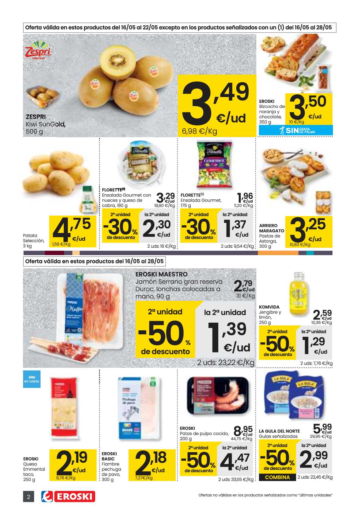 2ª unidad -50% de descuento Aliprox Eroski. Página 02