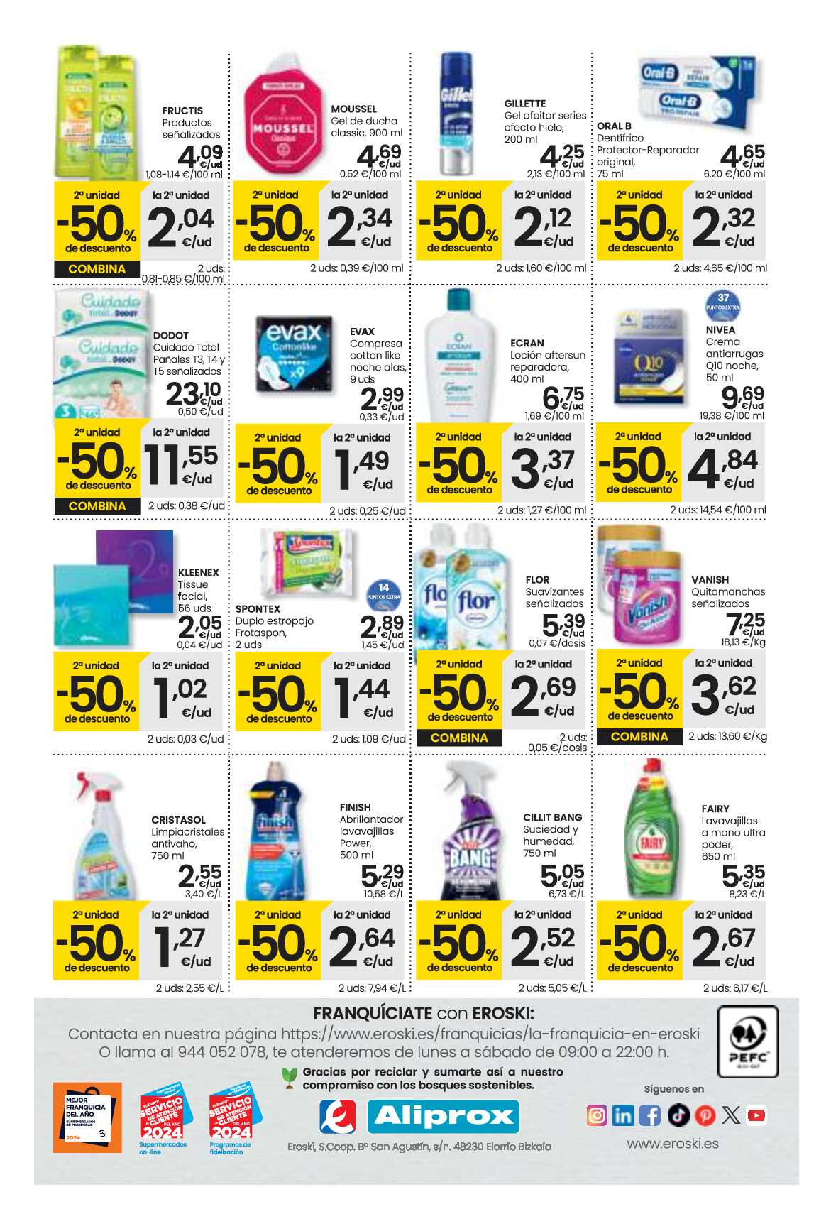2ª unidad -50% de descuento Aliprox Eroski. Página 04