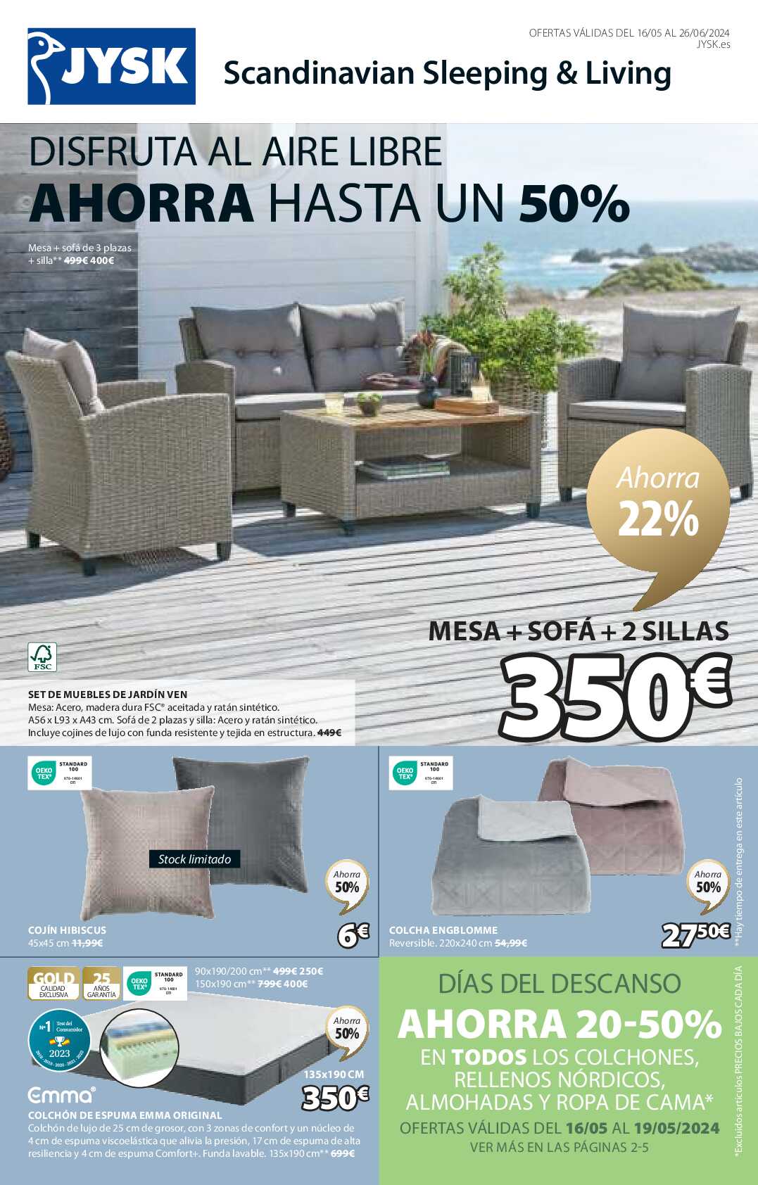 Disfruta al aire libre JYSK. Página 02