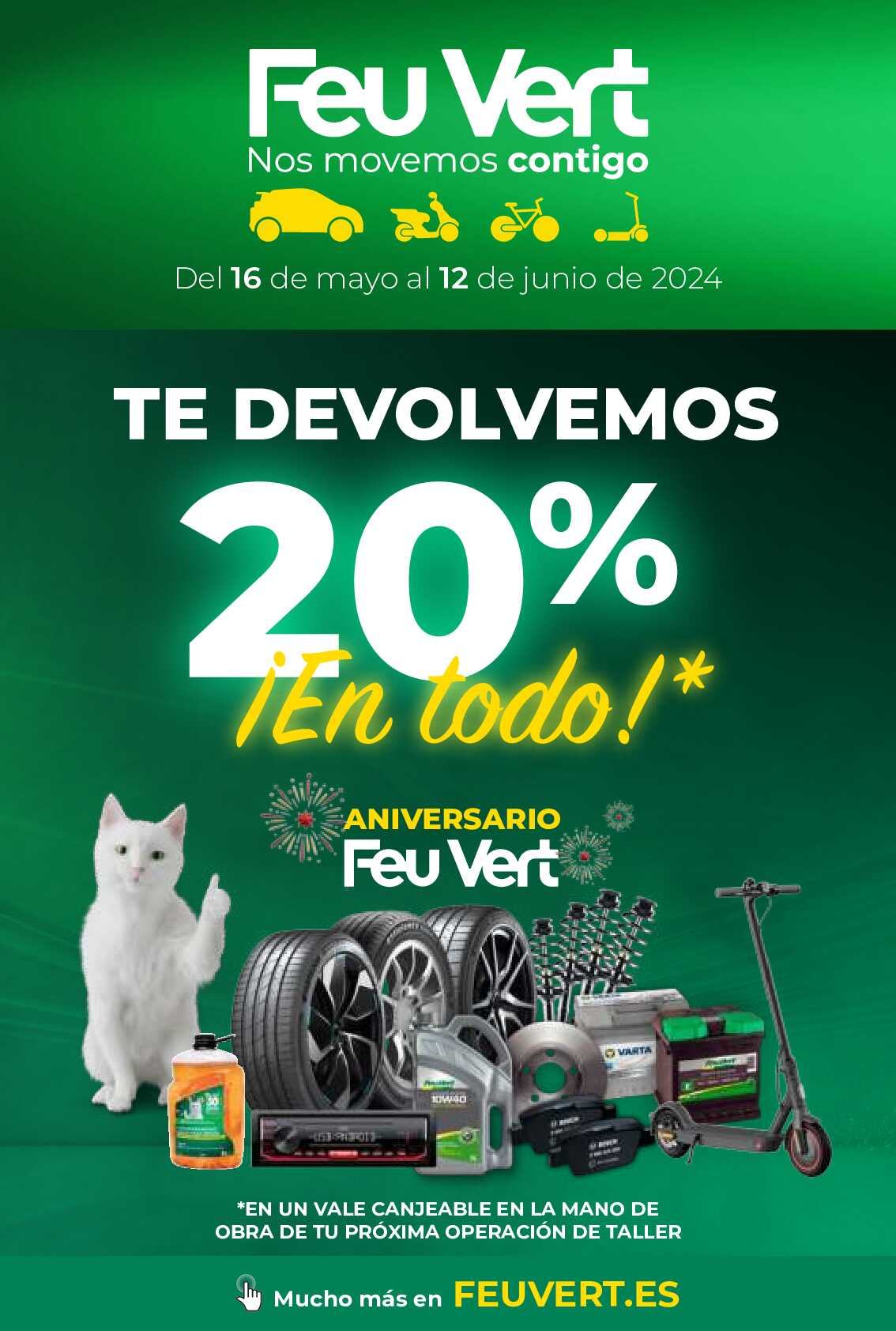 Te devolvemos el 20% en todo Feuvert. Página 01