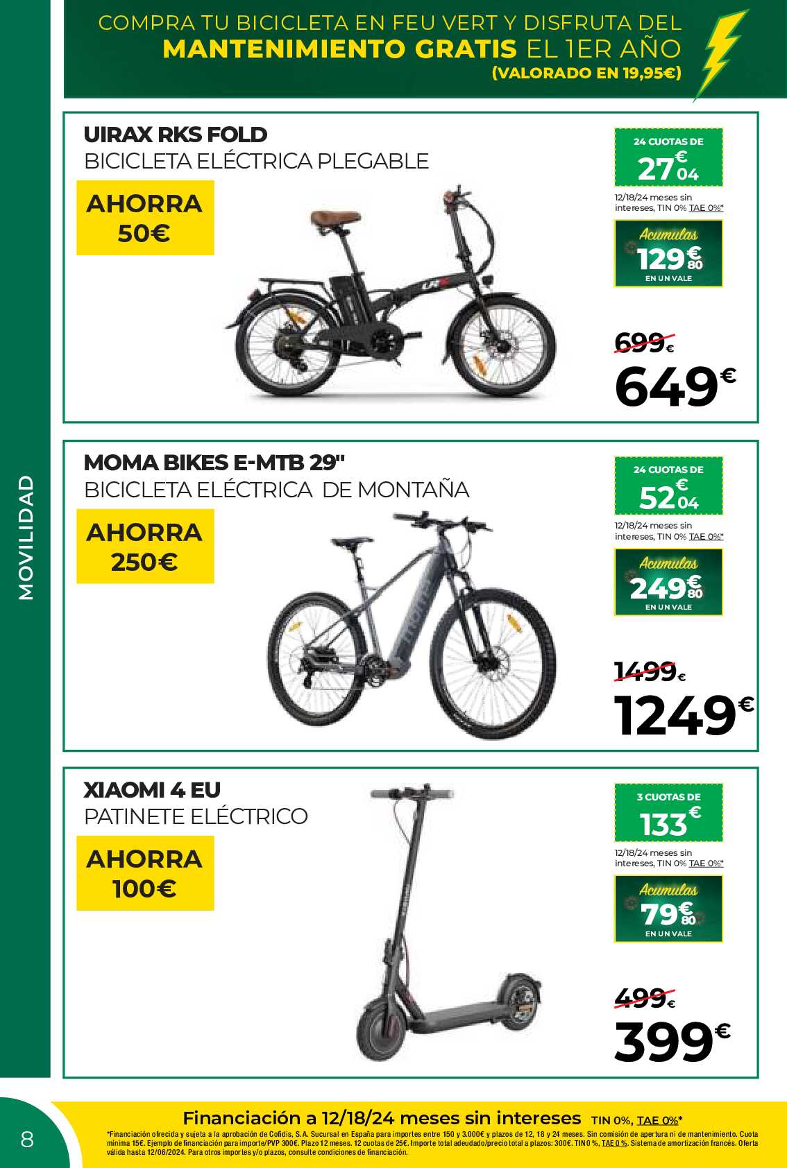 Te devolvemos el 20% en todo Feuvert. Página 08