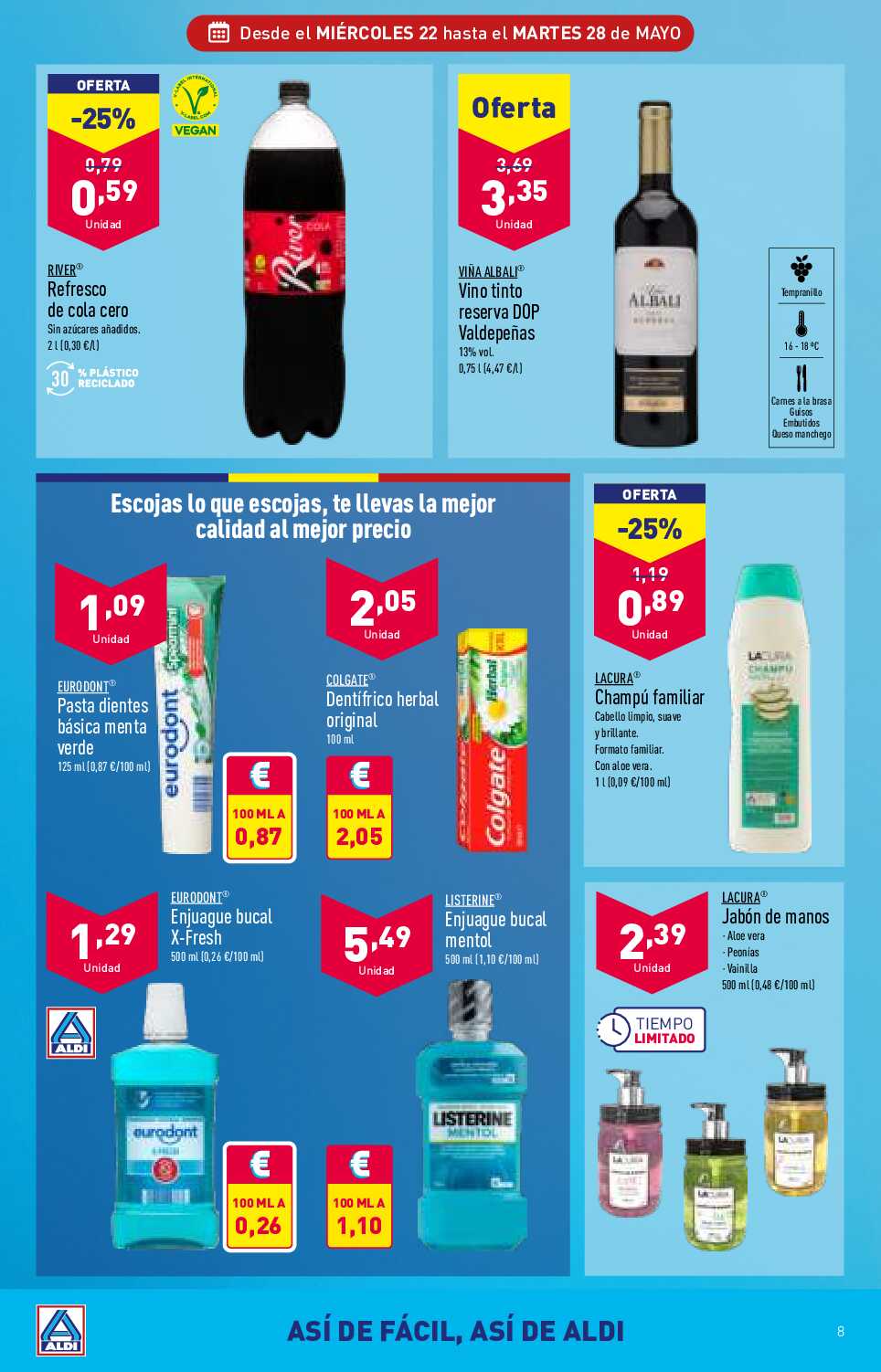 Ofertas semanales Aldi. Página 08