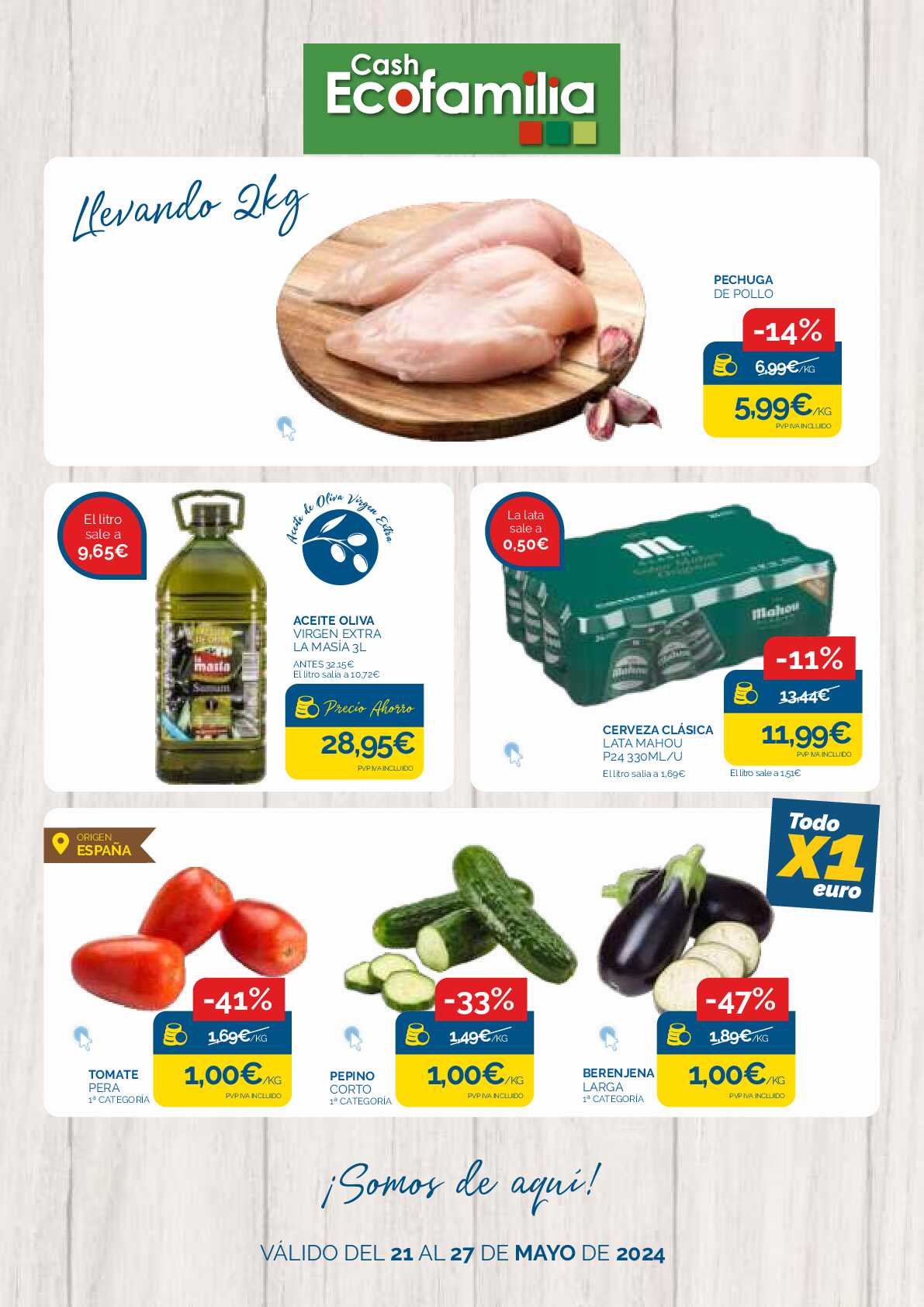 Ofertas semanales Cash Ecofamilia. Página 01