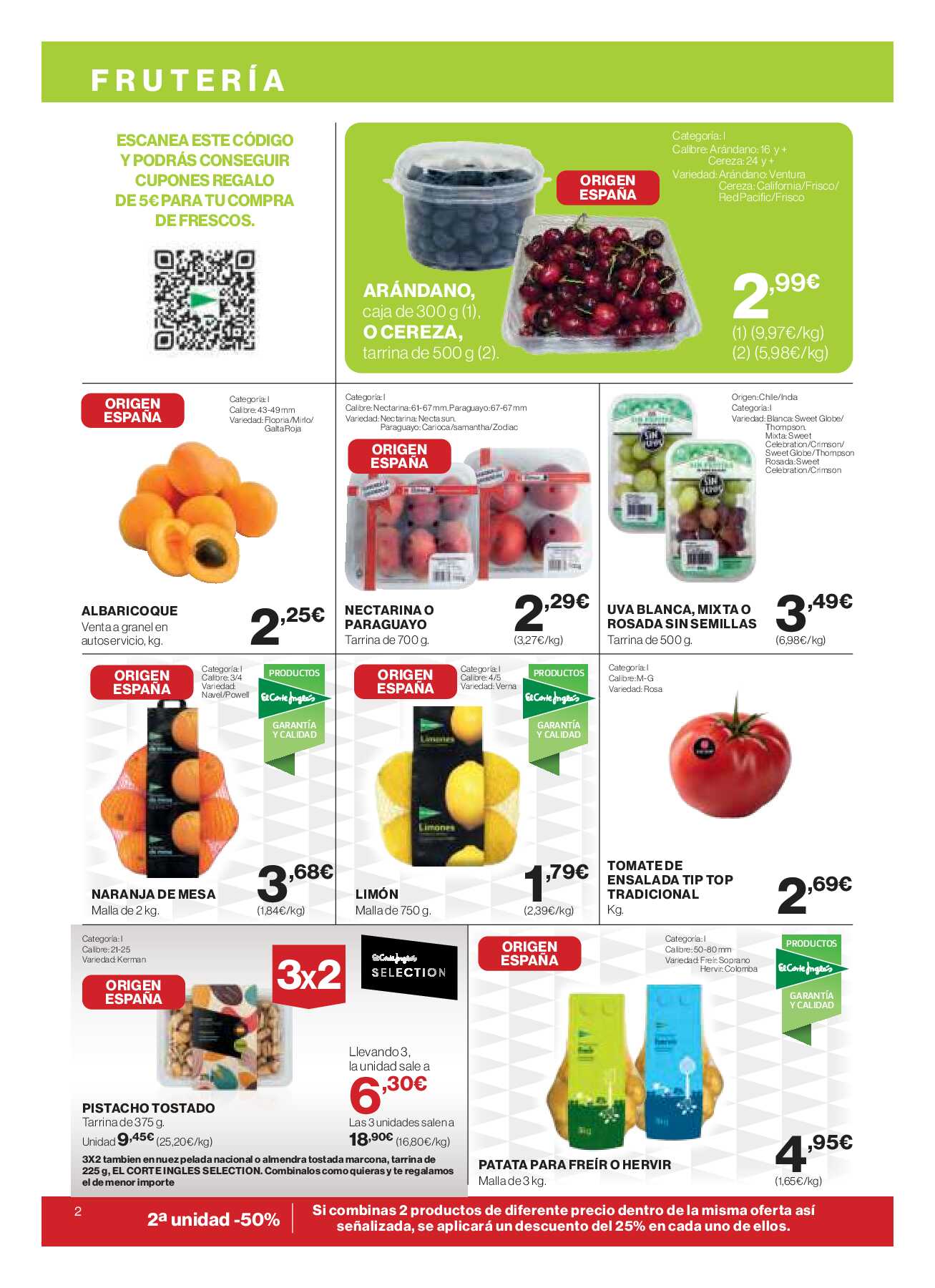 Catálogo ofertas 3x2 Hipercor. Página 02