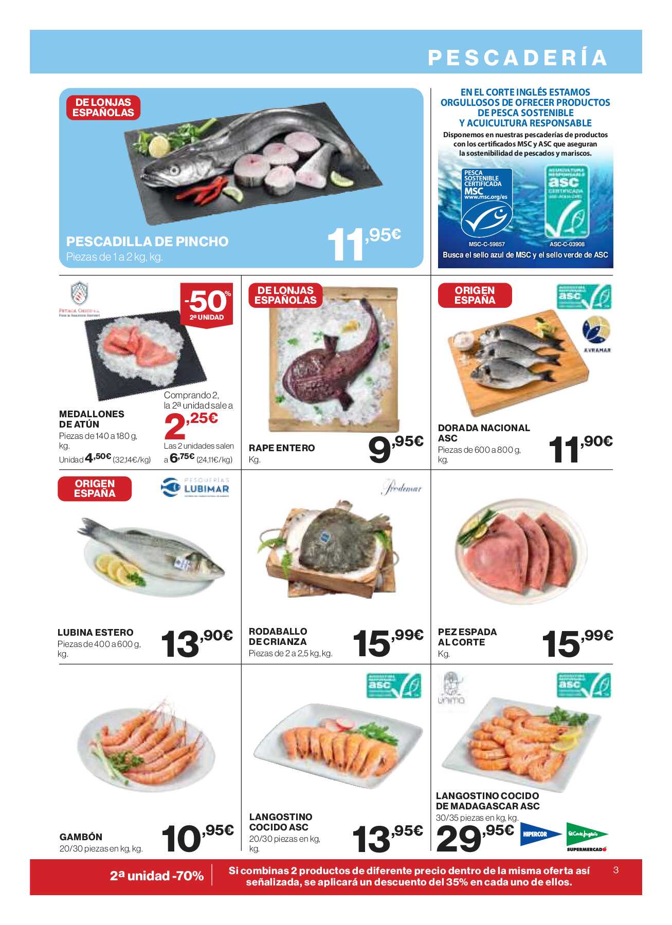 Catálogo ofertas 3x2 Hipercor. Página 03