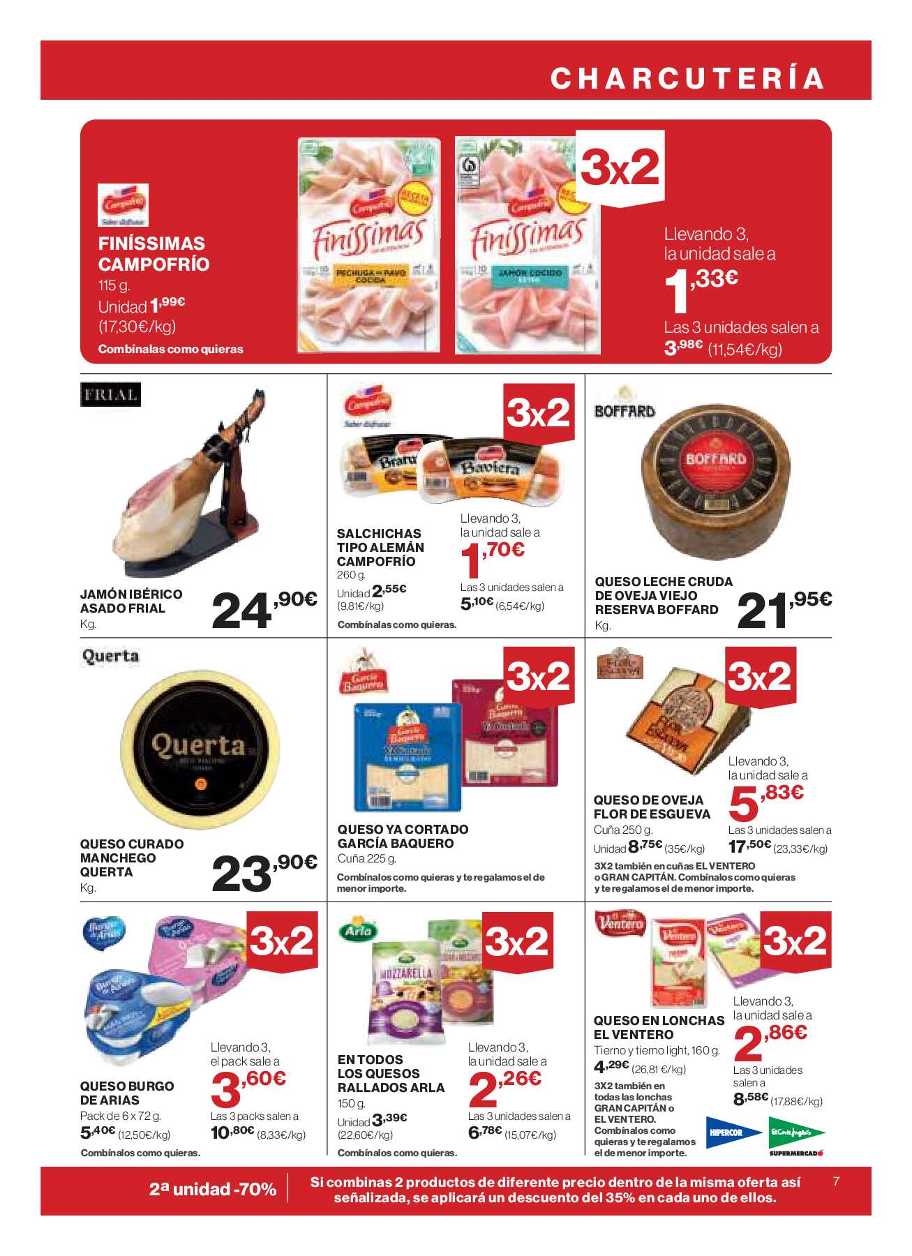 Catálogo ofertas 3x2 Hipercor. Página 07