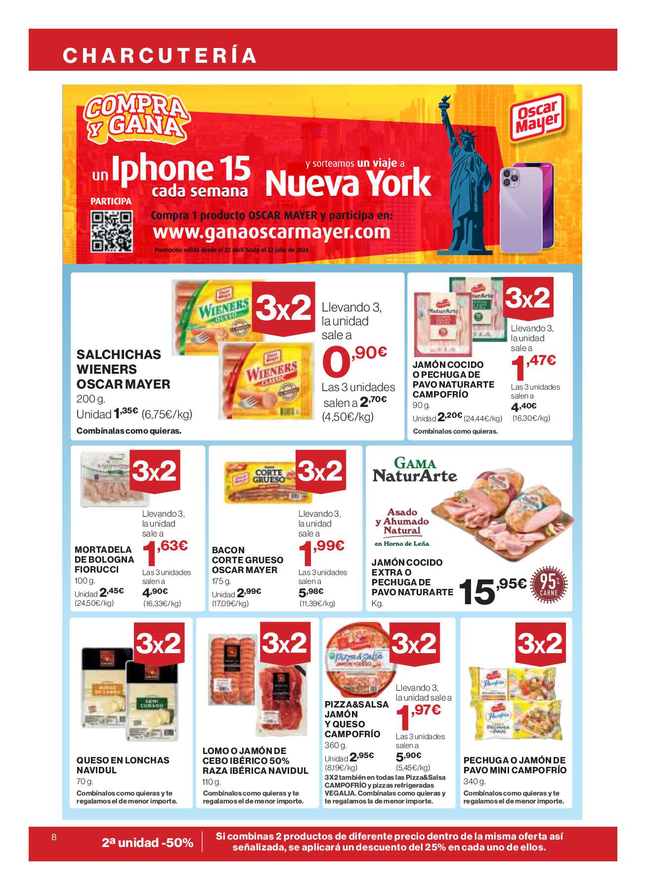 Catálogo ofertas 3x2 Hipercor. Página 08