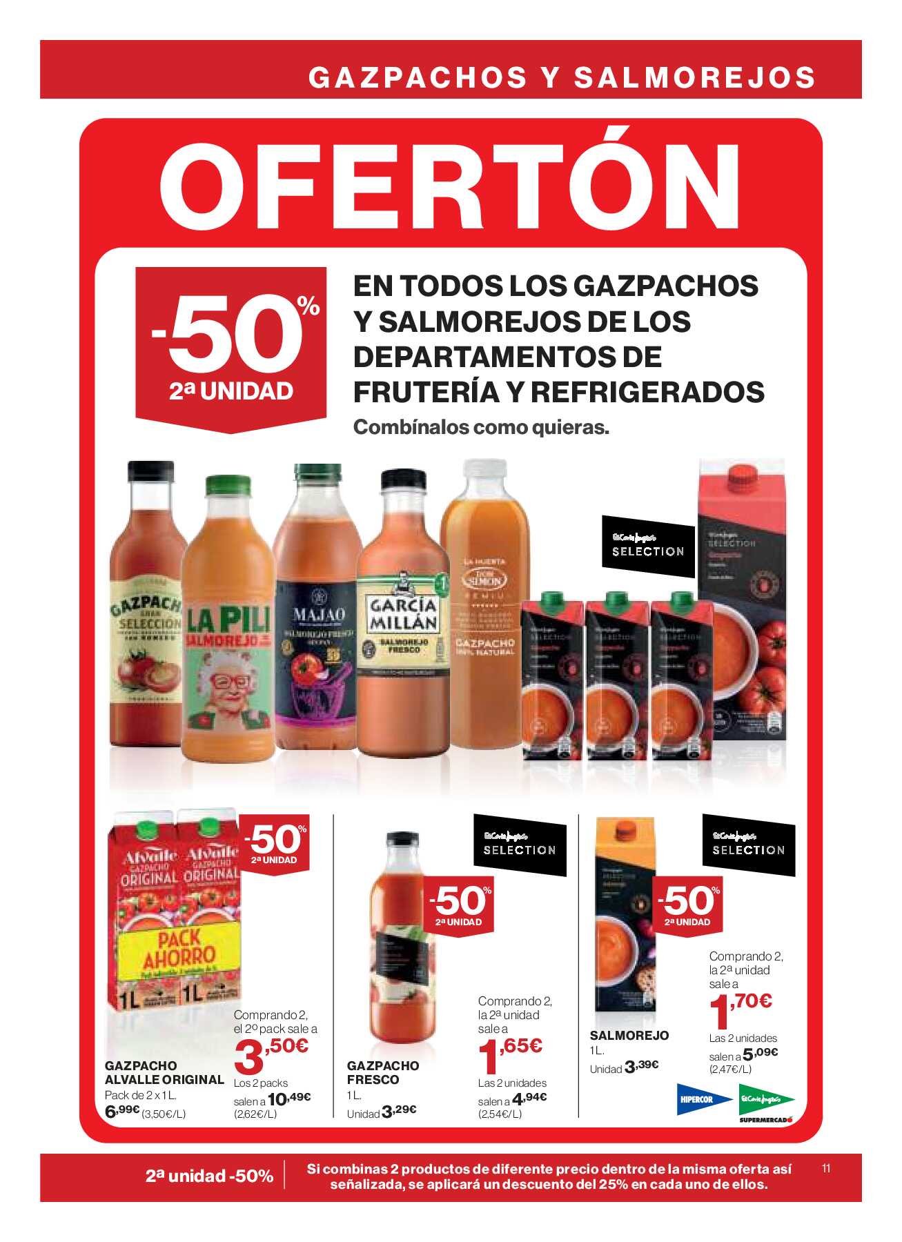 Catálogo ofertas 3x2 Hipercor. Página 11
