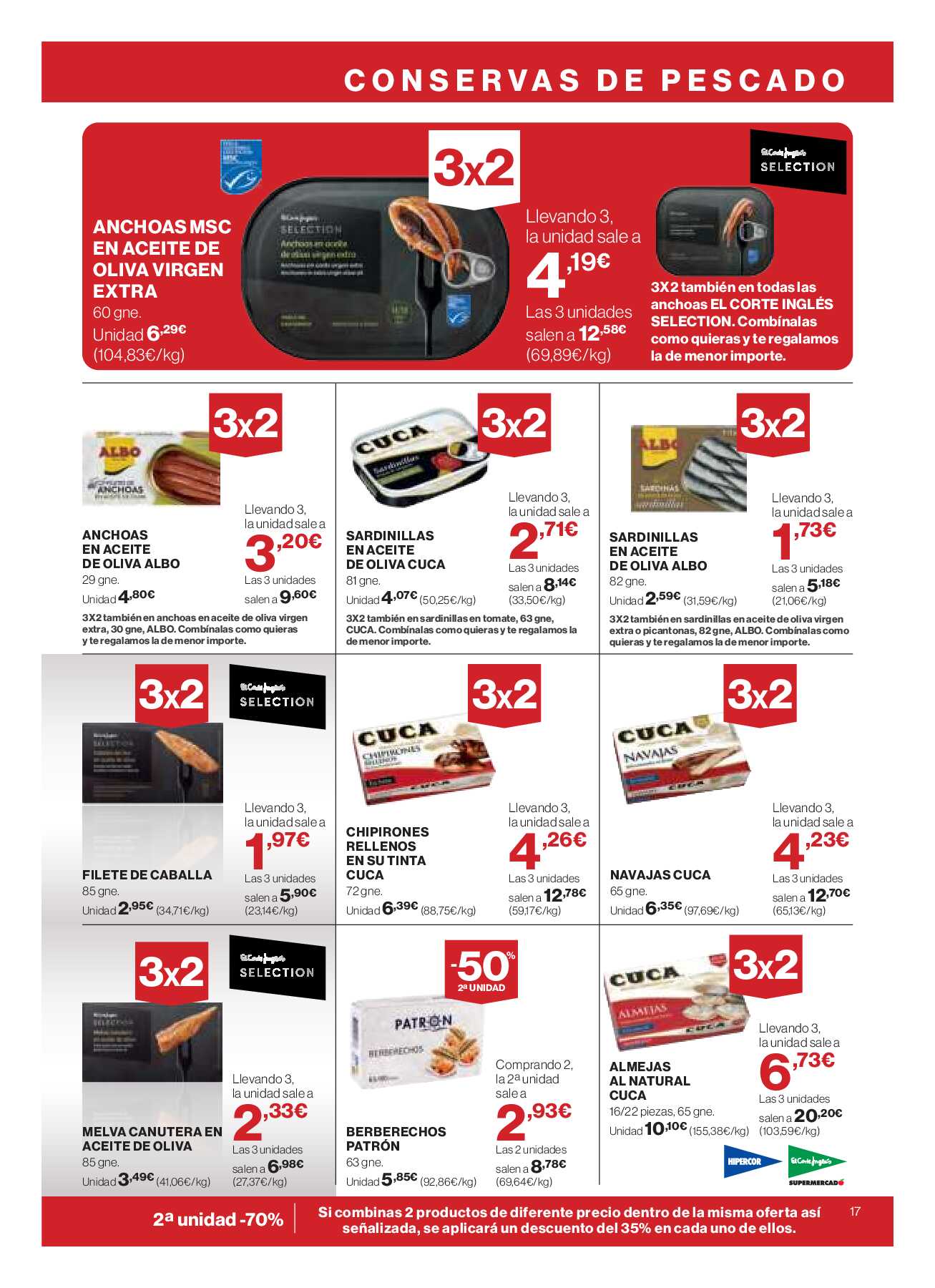 Catálogo ofertas 3x2 Hipercor. Página 19