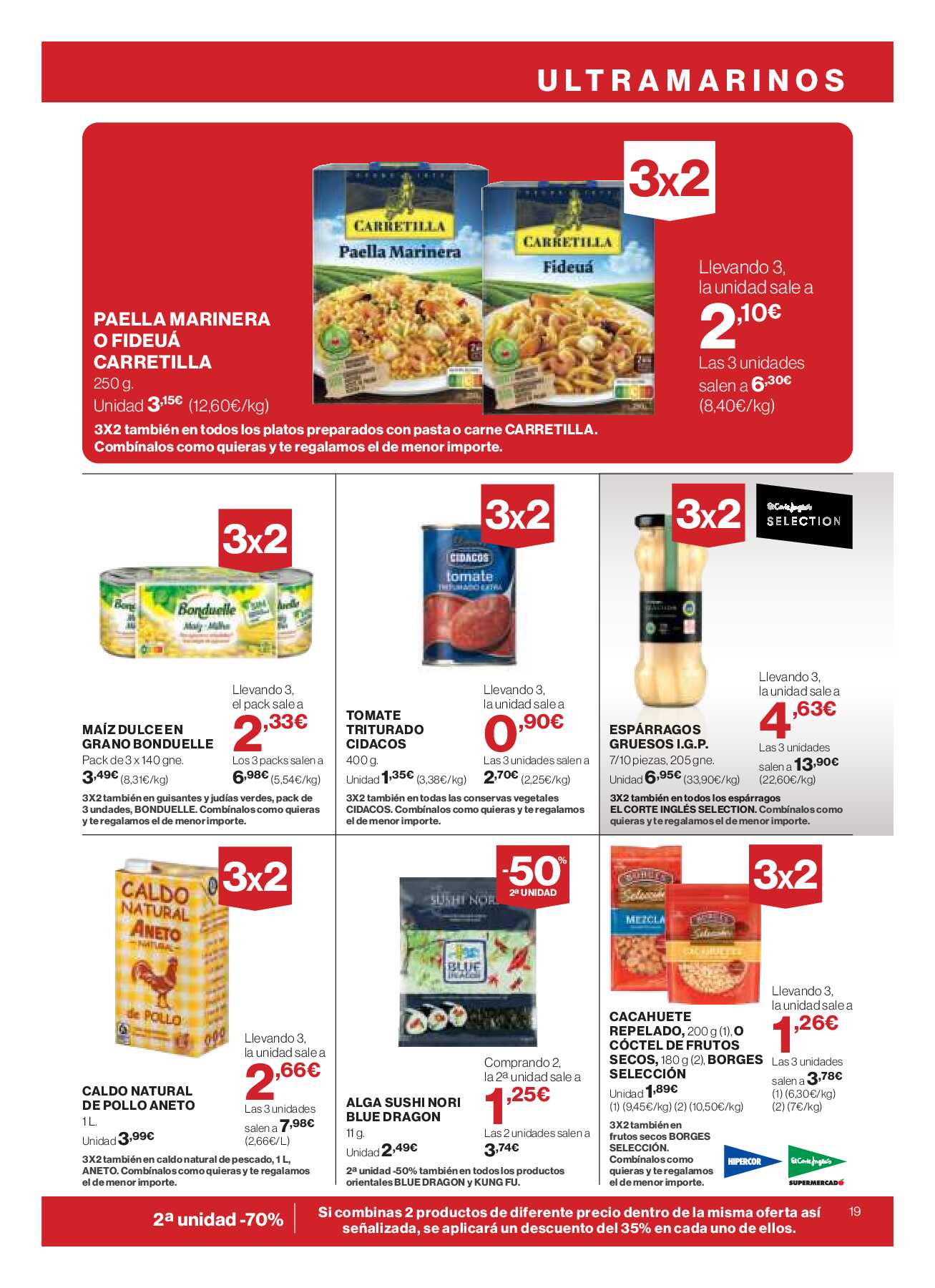 Catálogo ofertas 3x2 Hipercor. Página 21
