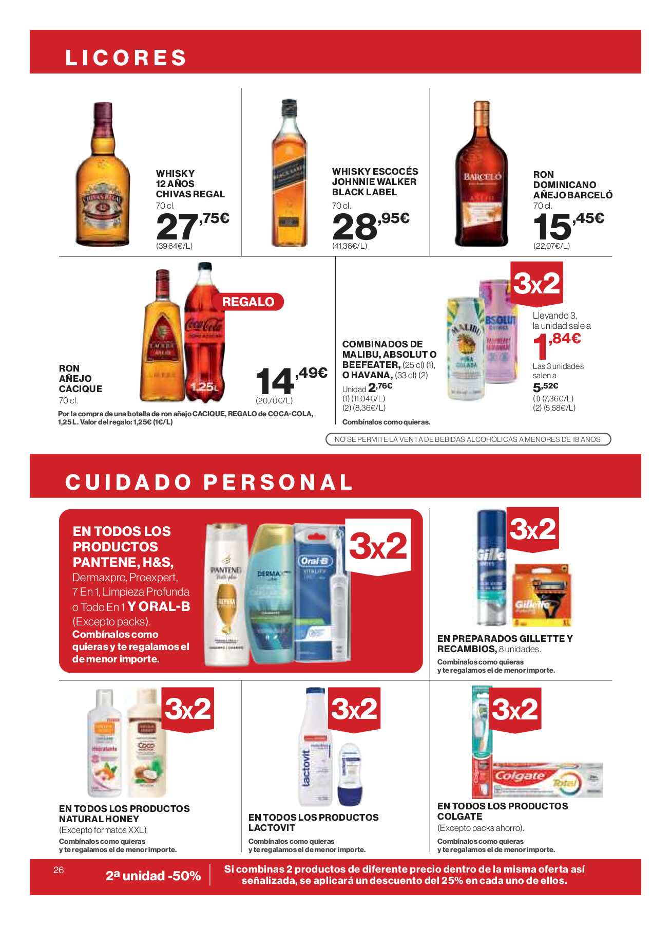 Catálogo ofertas 3x2 Hipercor. Página 28