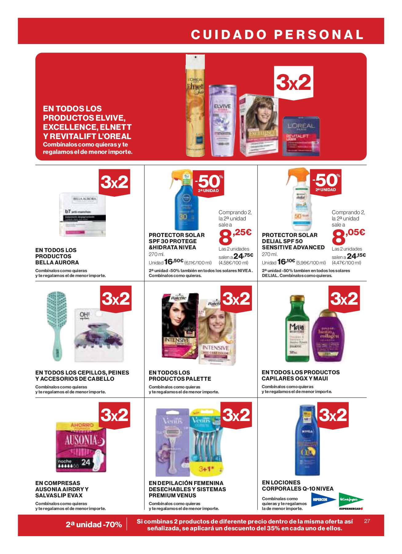 Catálogo ofertas 3x2 Hipercor. Página 29