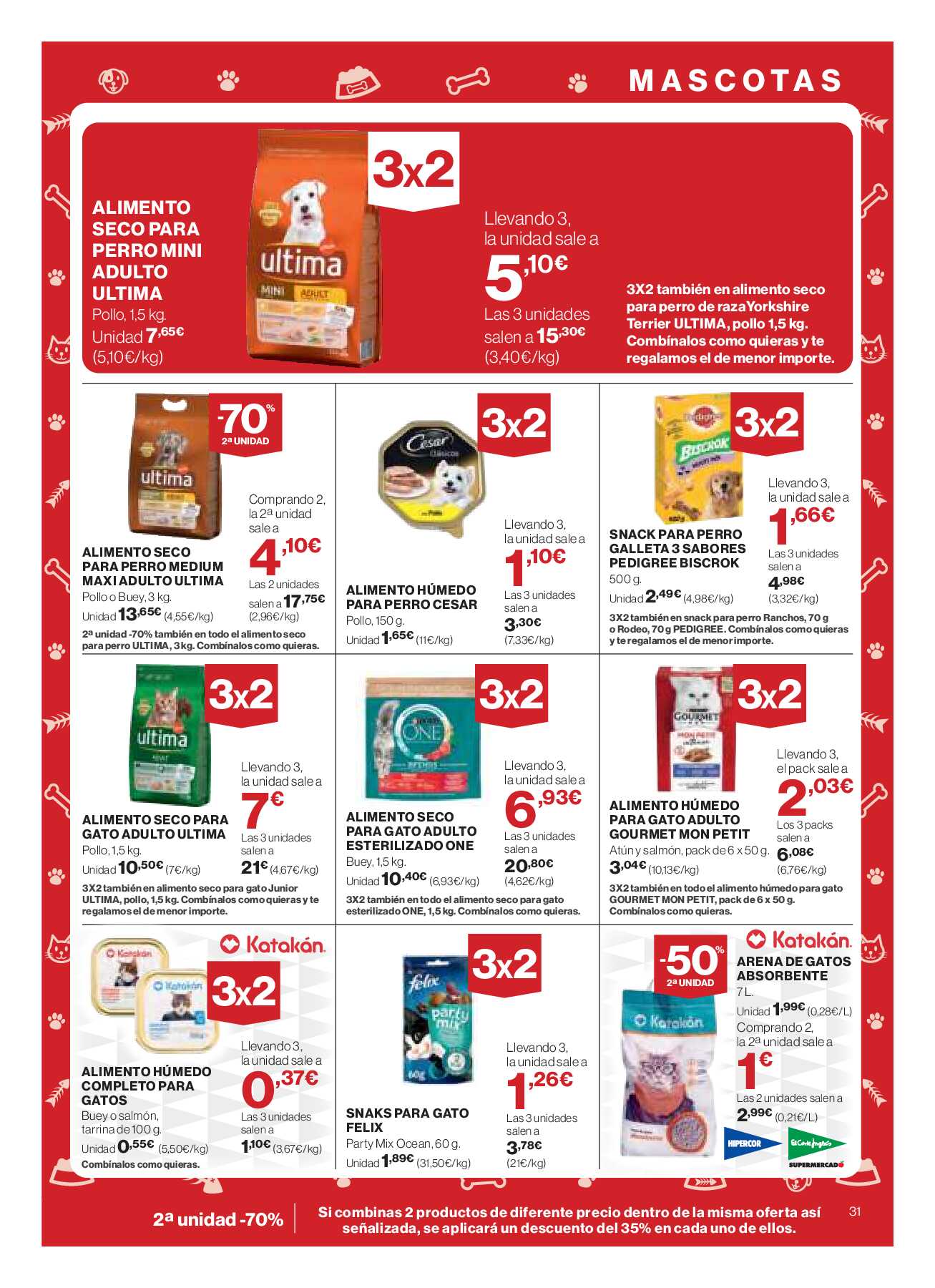 Catálogo ofertas 3x2 Hipercor. Página 35