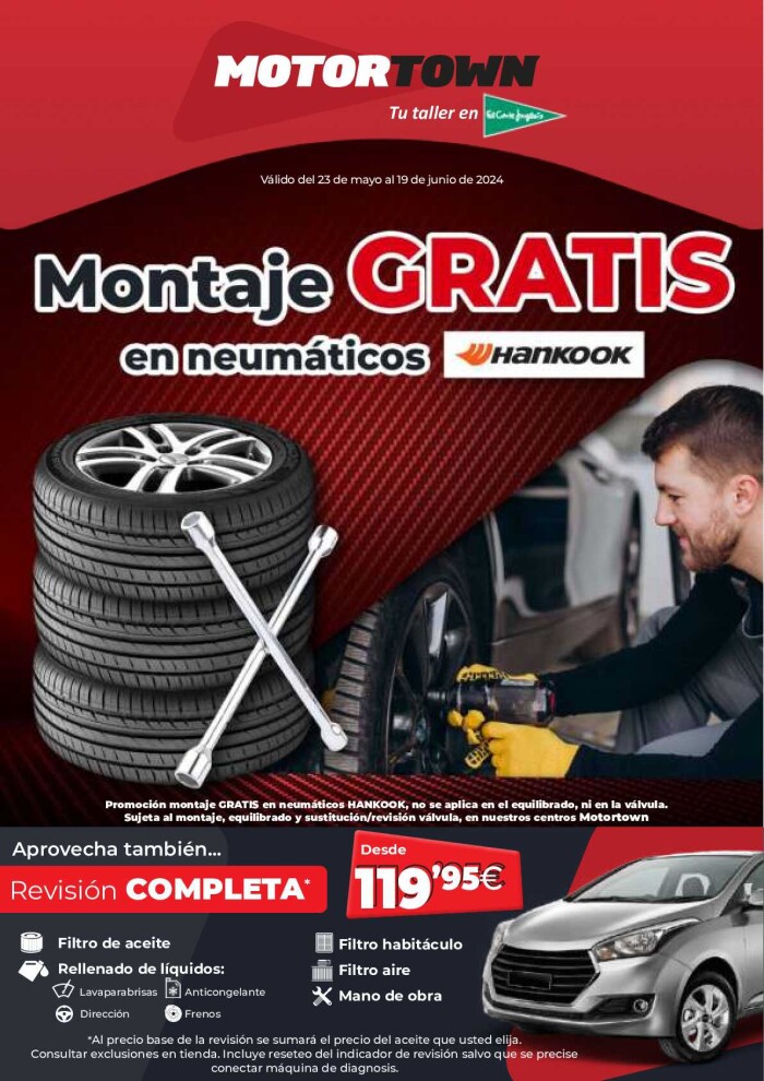 Catálogo de ofertas Motortown. Página de portada