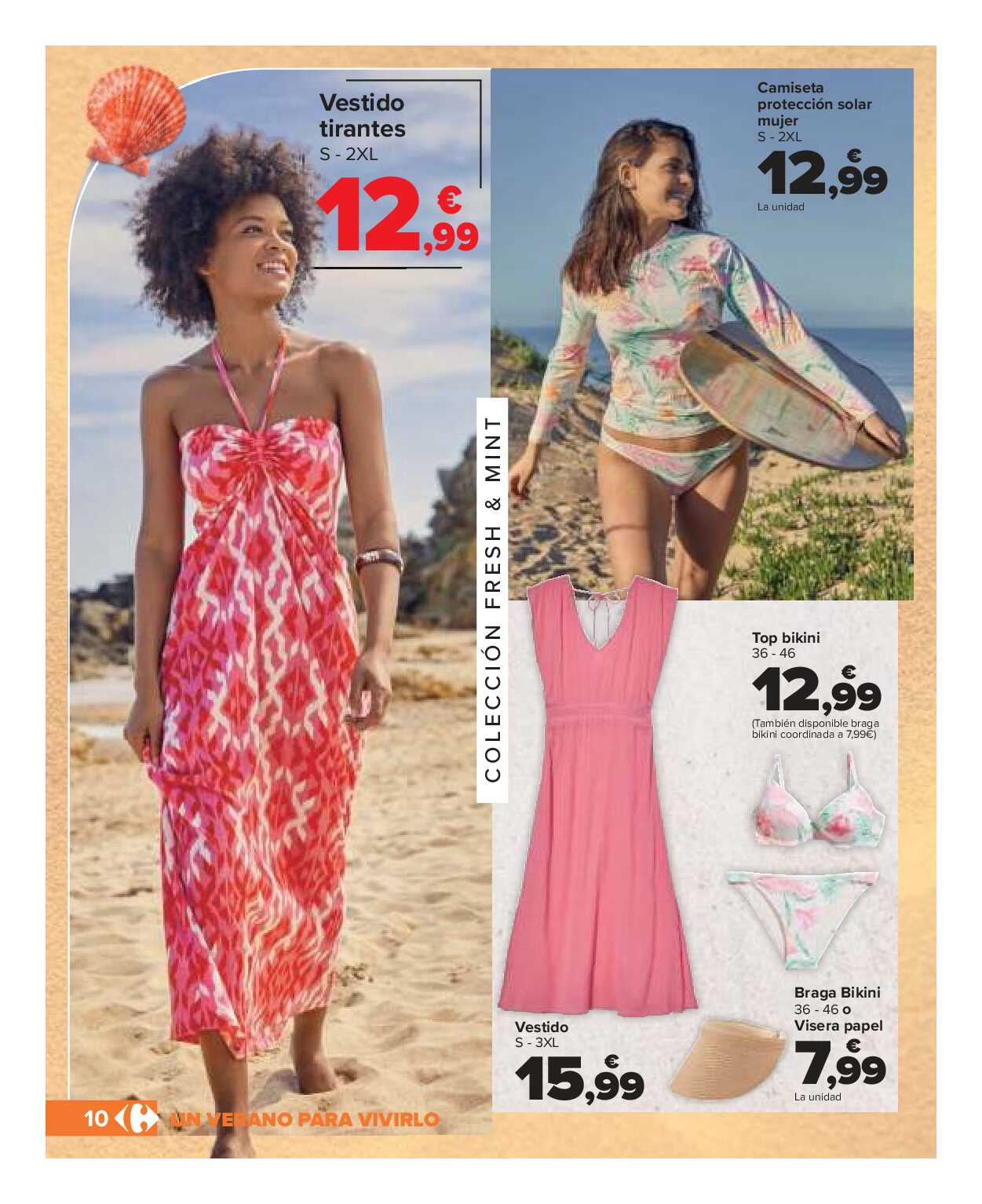 Catálogo de baño: un verano para vivirlo Carrefour. Página 10